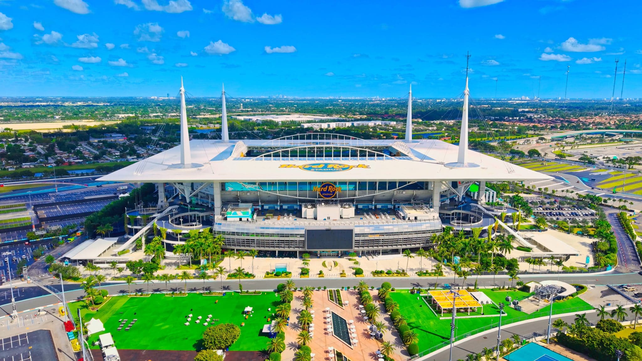 Hard Rock Stadium &eacute; a casa do Miami Dolphins, da NFL
