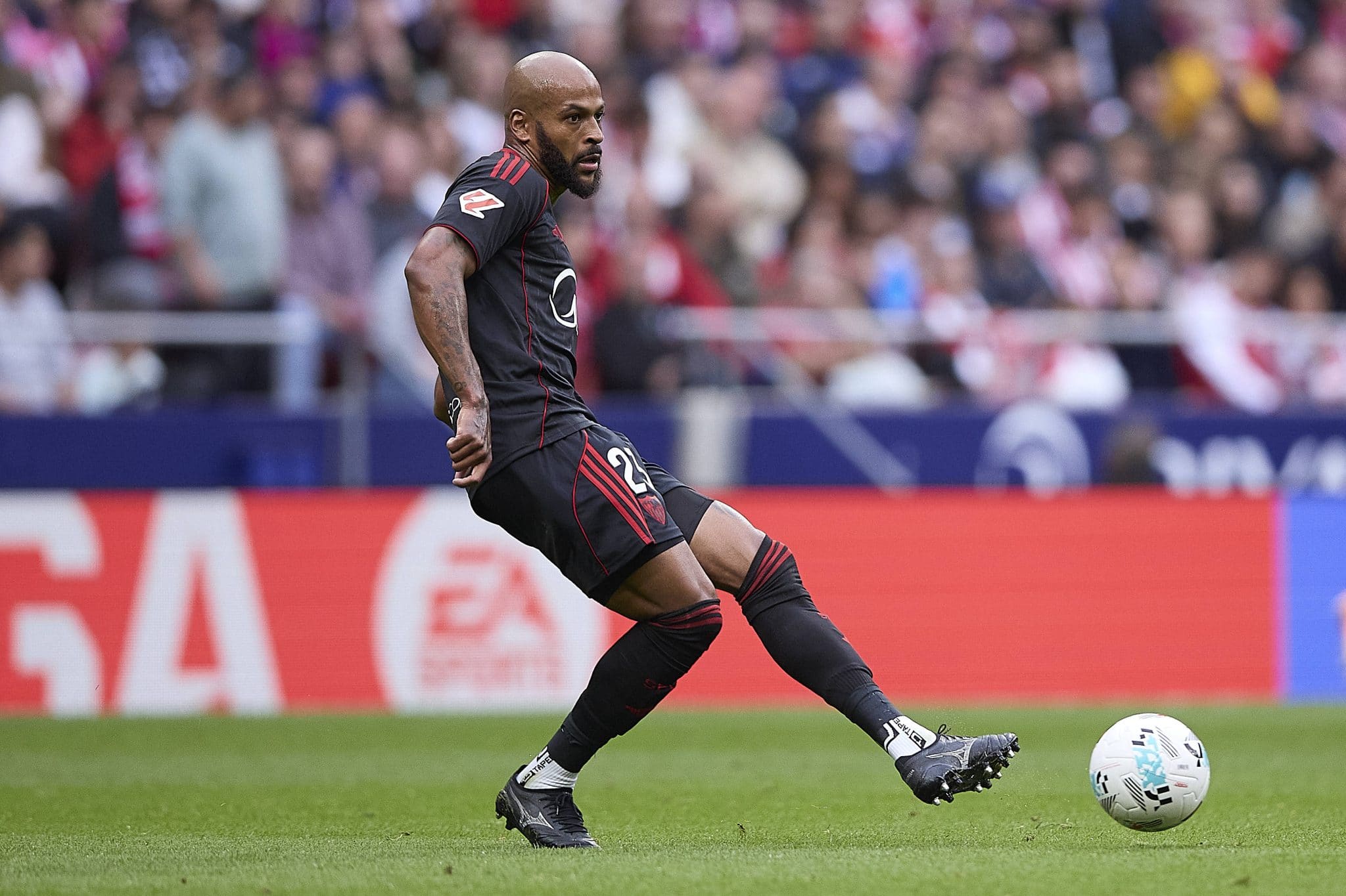 Marc&atilde;o em a&ccedil;&atilde;o durante Atl&eacute;tico de Madrid x Sevilla