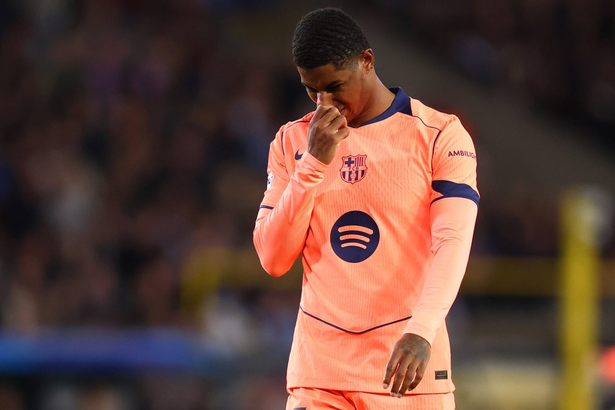 Rashford em jogo do Barcelona