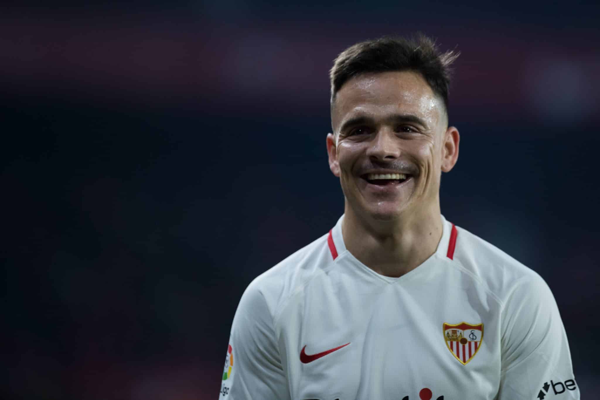 Roque Mesa pelo Sevilla, em janeiro de 2019 (Foto: Imago)