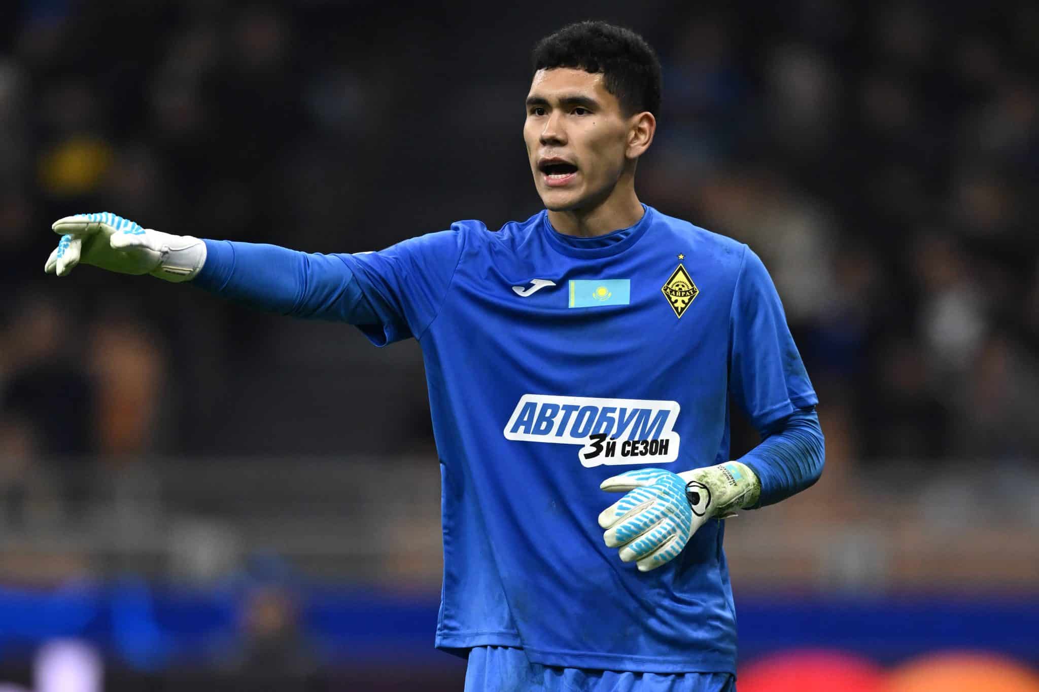 Temirlan Anarbekov em Internazionale x Kairat Almaty pela Champions League (Foto: Imago)