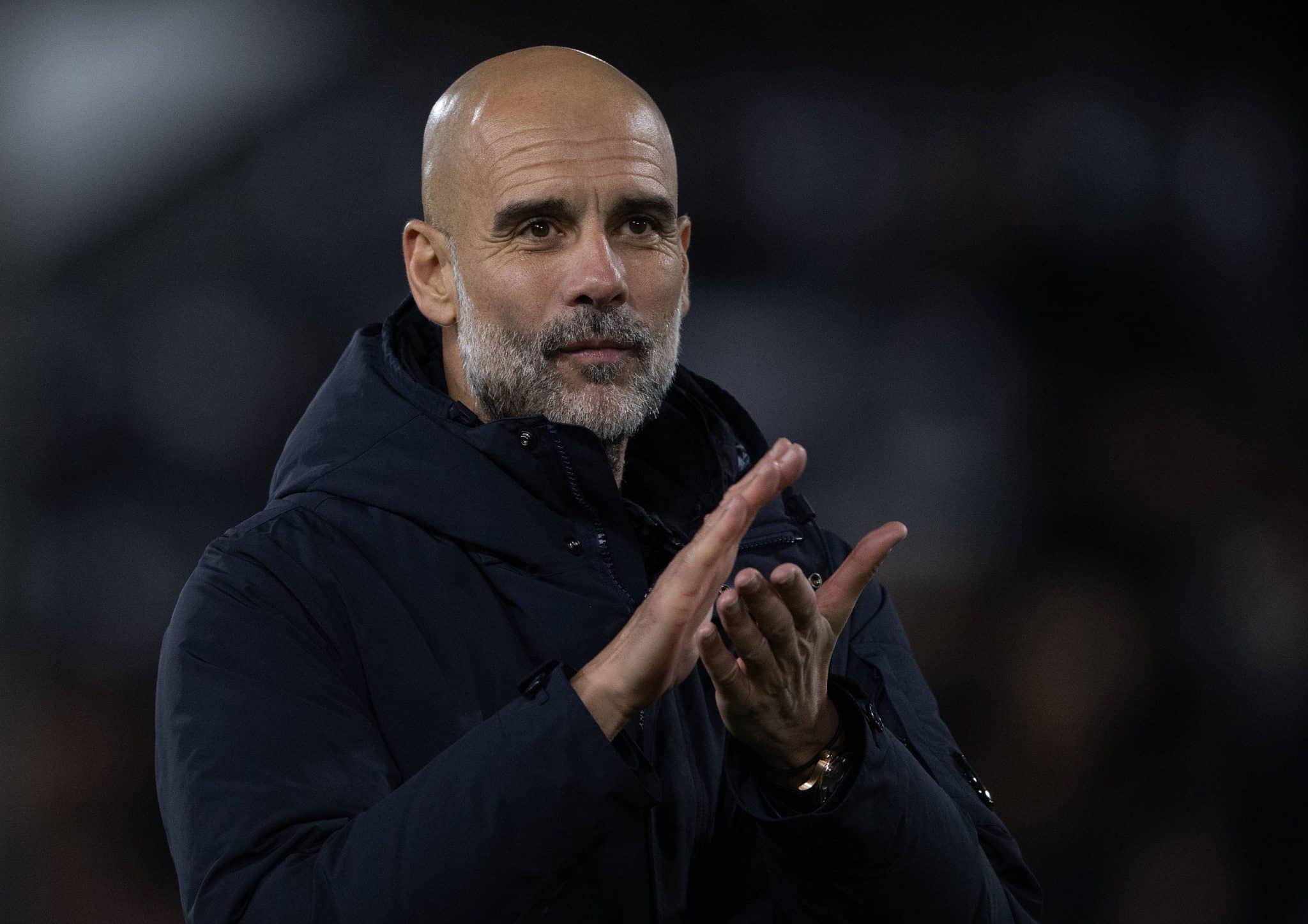 Guardiola em jogo do Manchester City