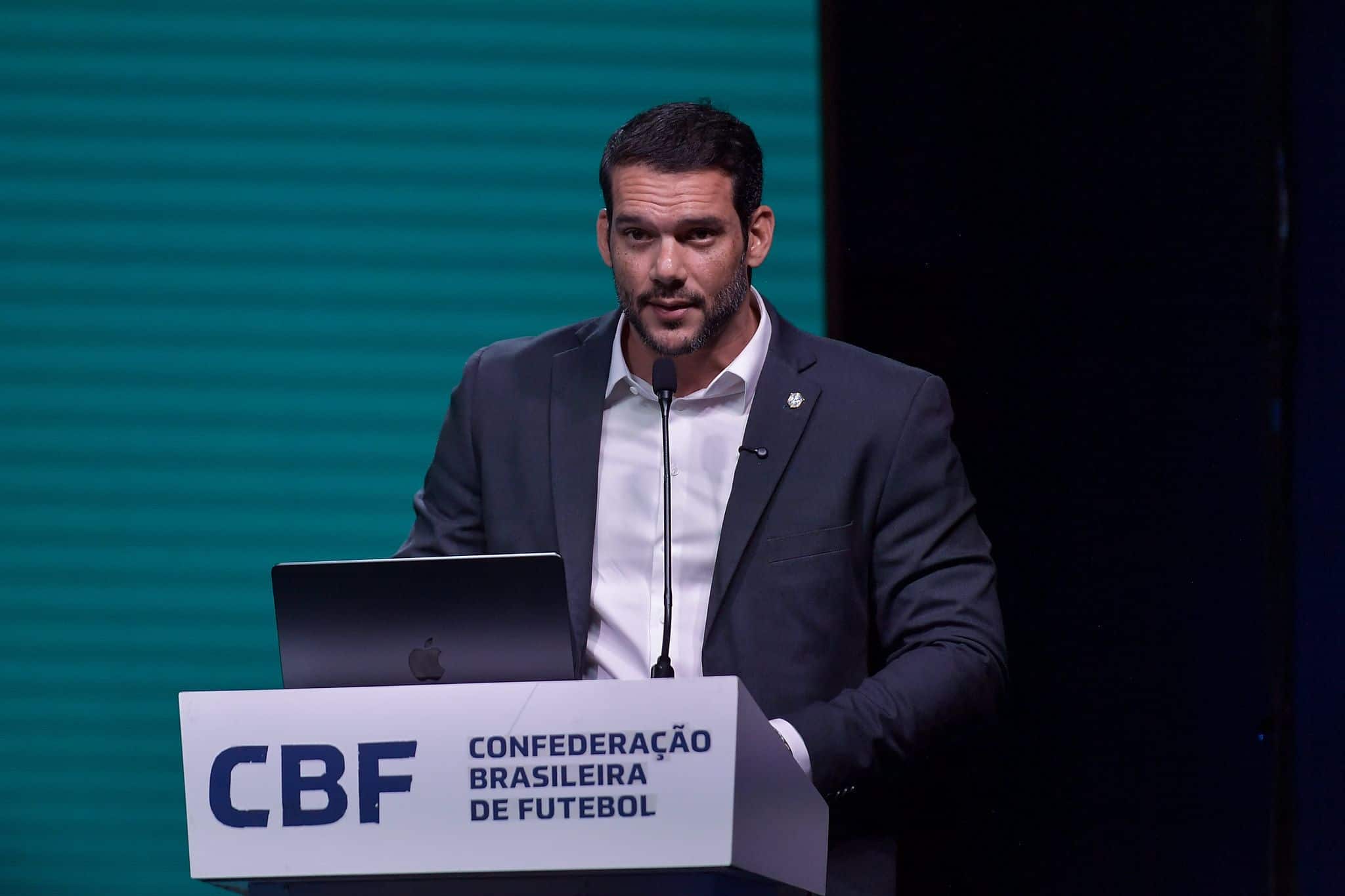 O presidente da CBF, Samir Xaud