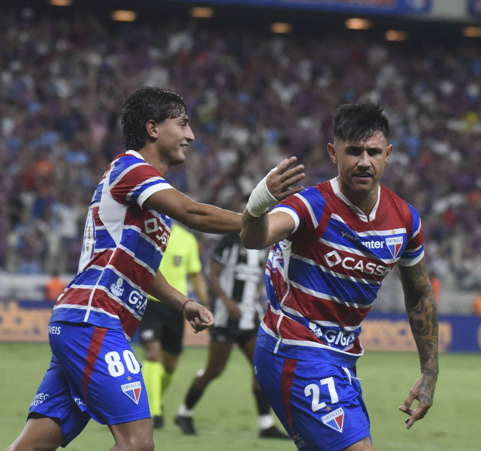 Bareiro comemora gol do Fortaleza