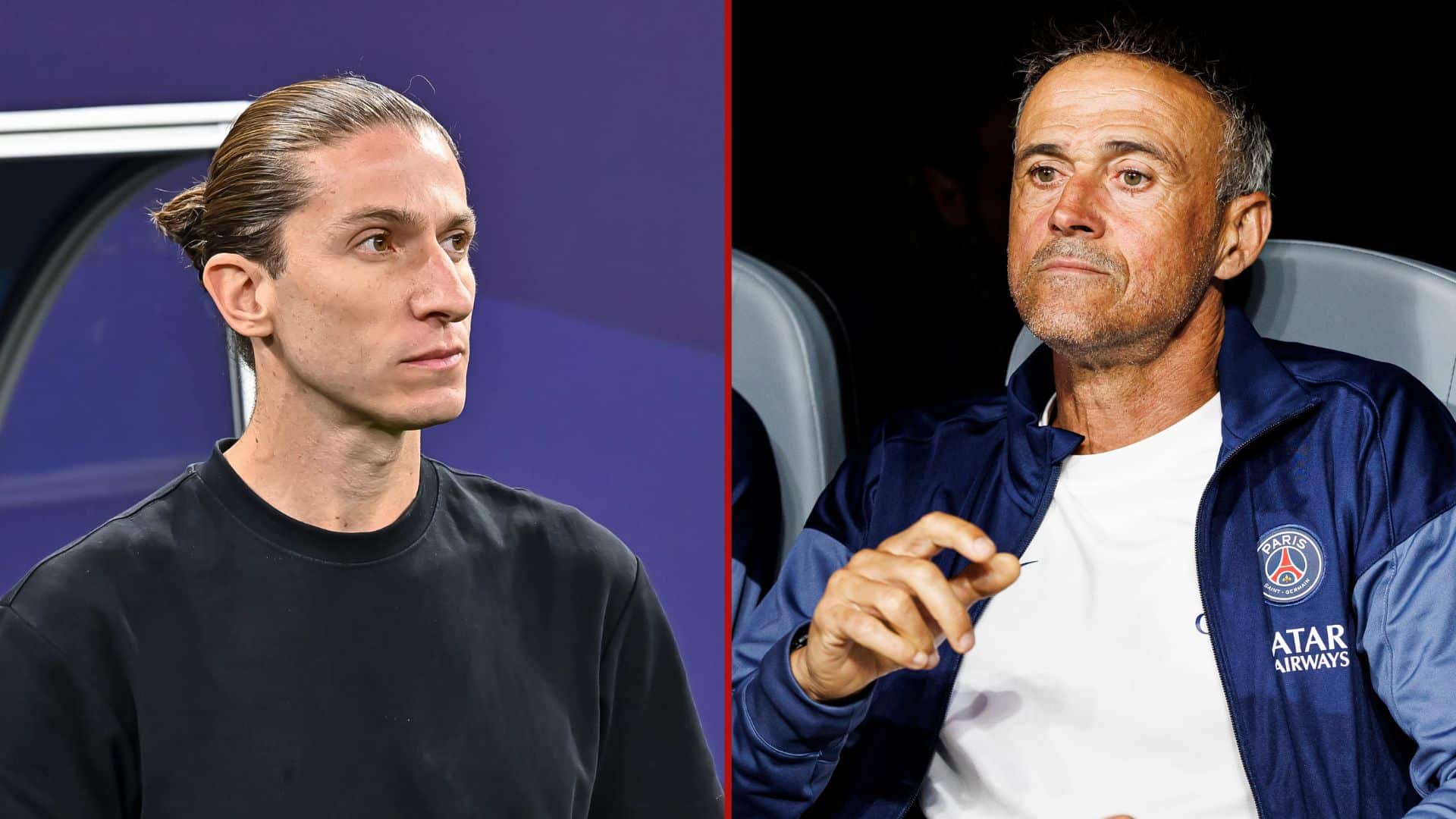 Filipe Lu&iacute;s e Luis Enrique