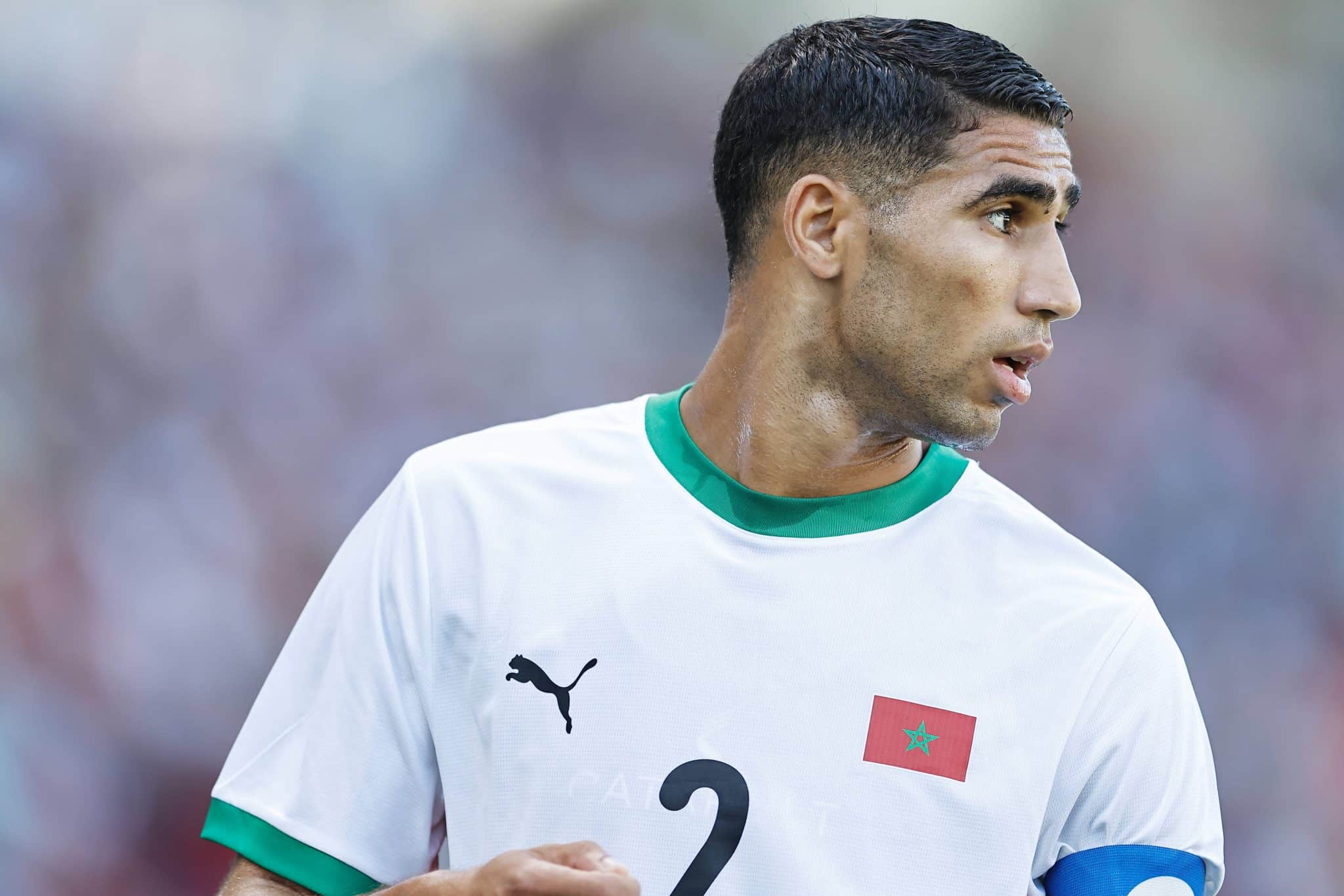 Hakimi em jogo da sele&ccedil;&atilde;o marroquina