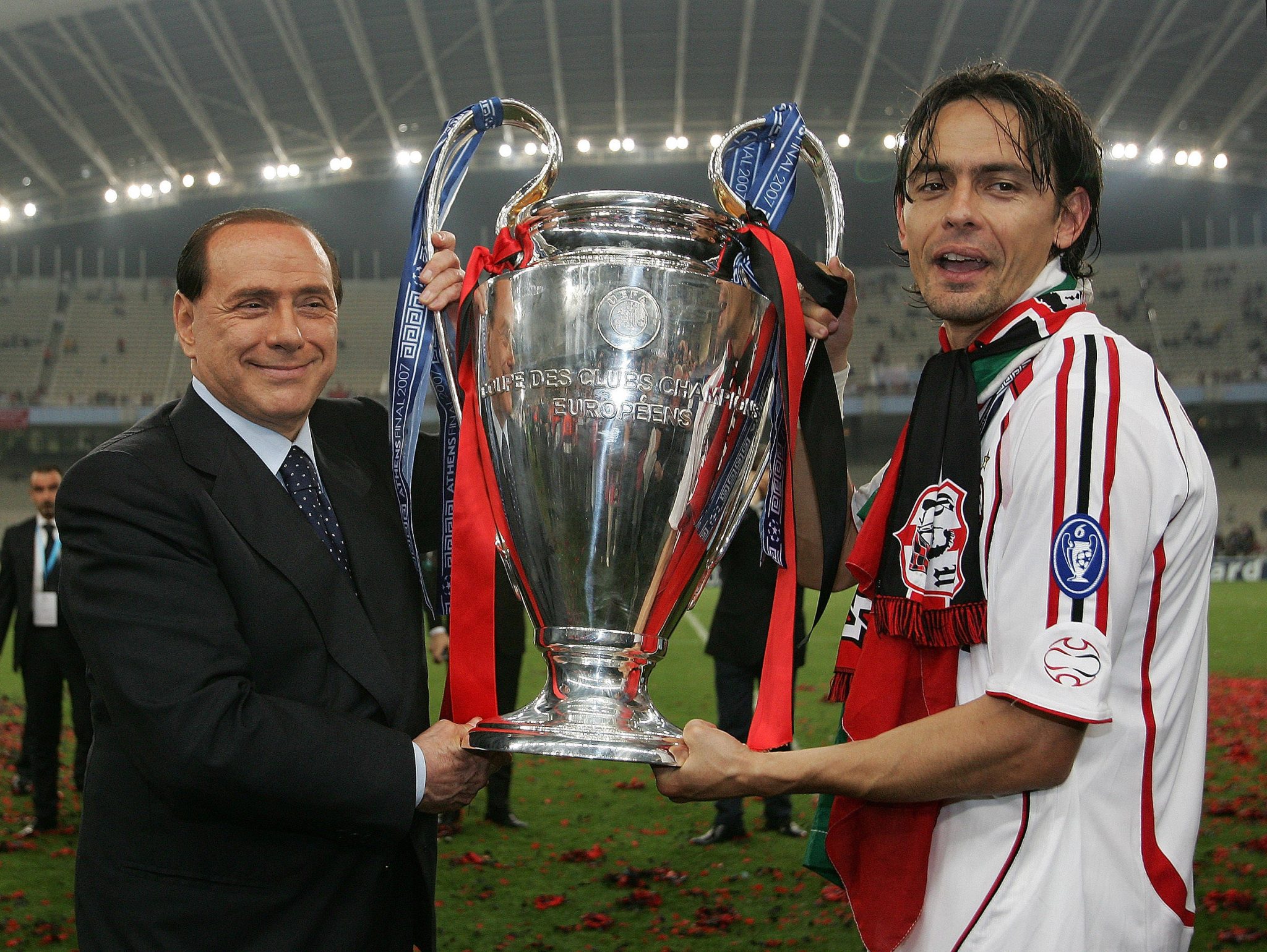 Archivbild 12.06.2023 Silvio Berlusconi starb am Montag im Alter von 86 Jahren. Fussball CHL Finale 23.05.2007 AC Mailan