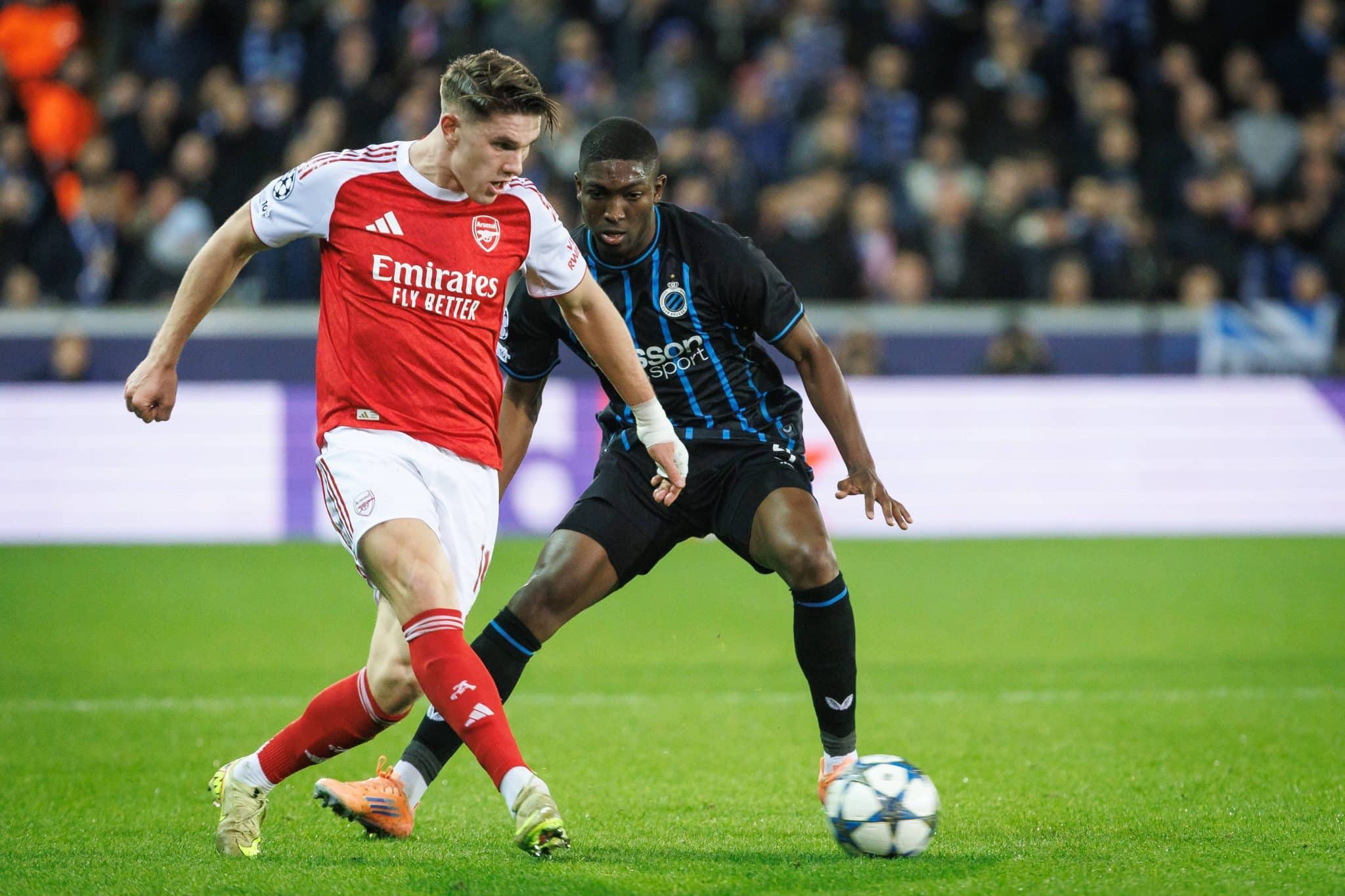 Viktor Gy&ouml;keres em atua&ccedil;&atilde;o pelo Arsenal (Foto: IMAGO / Belga)
