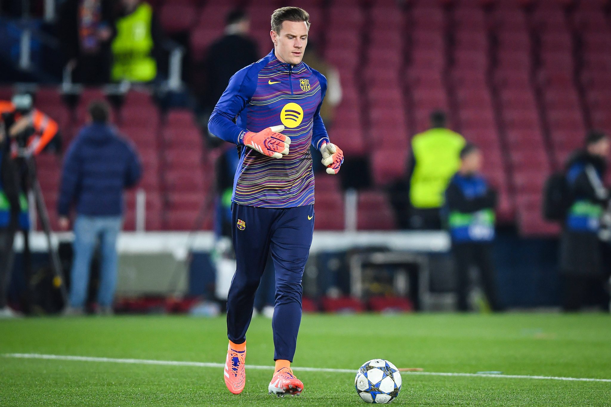  Marc-Andr&eacute; ter Stegen em atua&ccedil;&atilde;o pelo Barcelona (Foto: Imago)