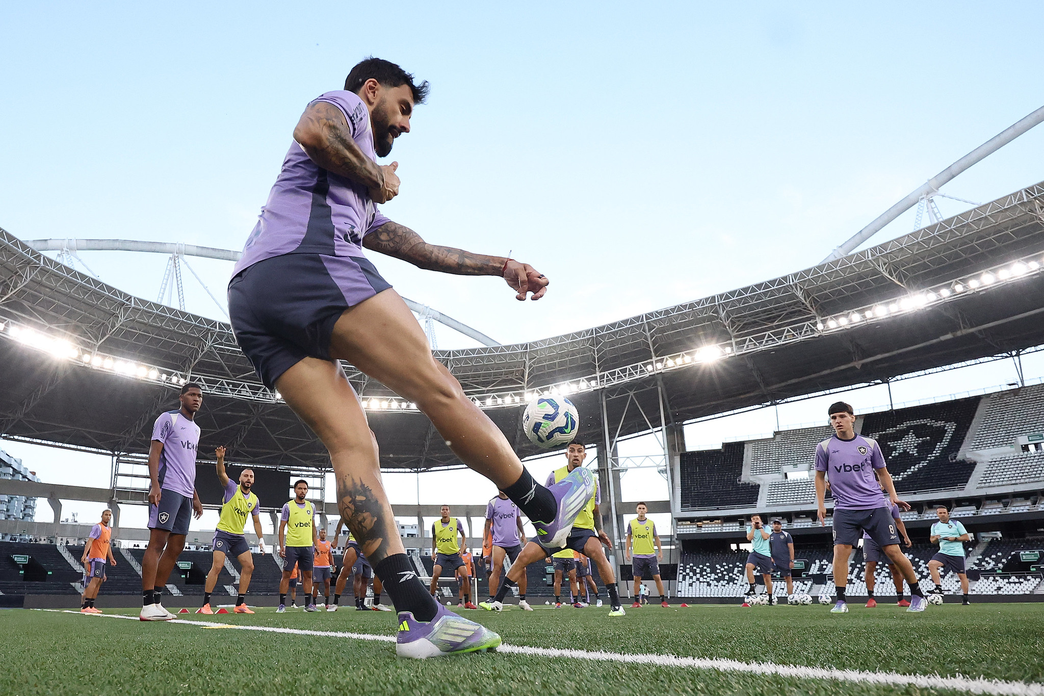 Treino do Botafogo (Foto: V&iacute;tor Silva/Botafogo)