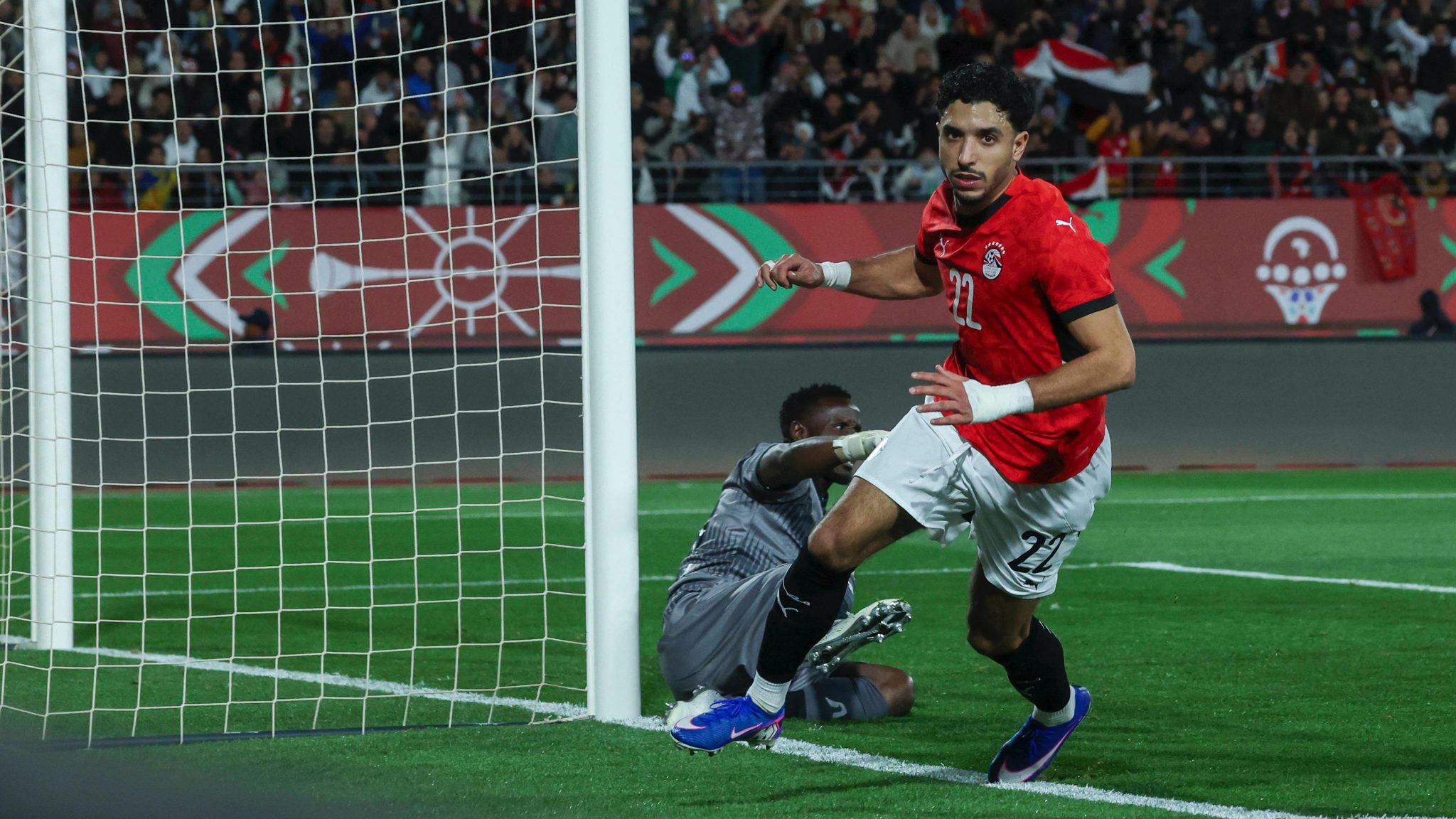 Marmoush comemora gol marcado na Copa Africana de Na&ccedil;&otilde;es (Foto: Imago)