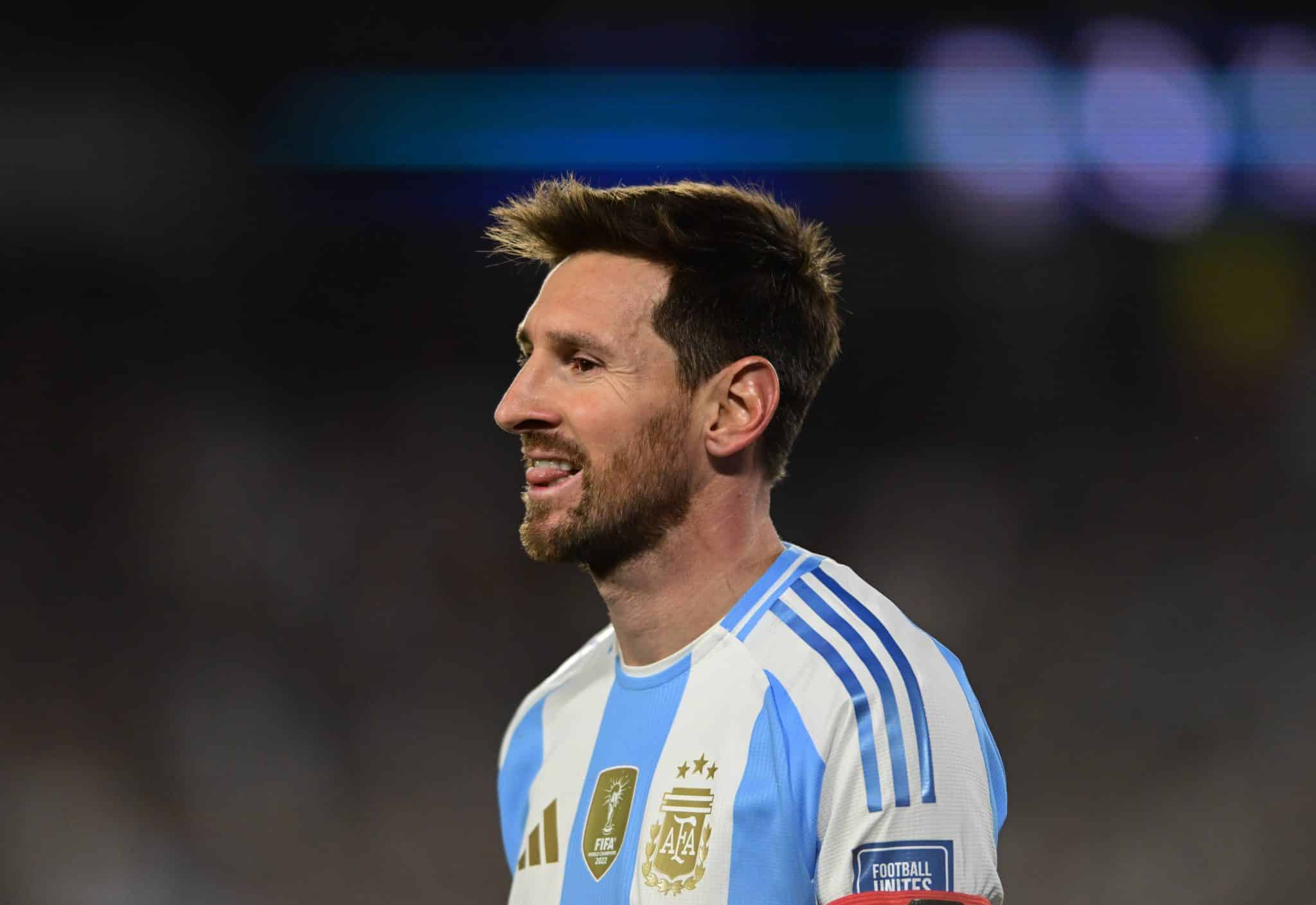 Lionel Messi com a sele&ccedil;&atilde;o argentina