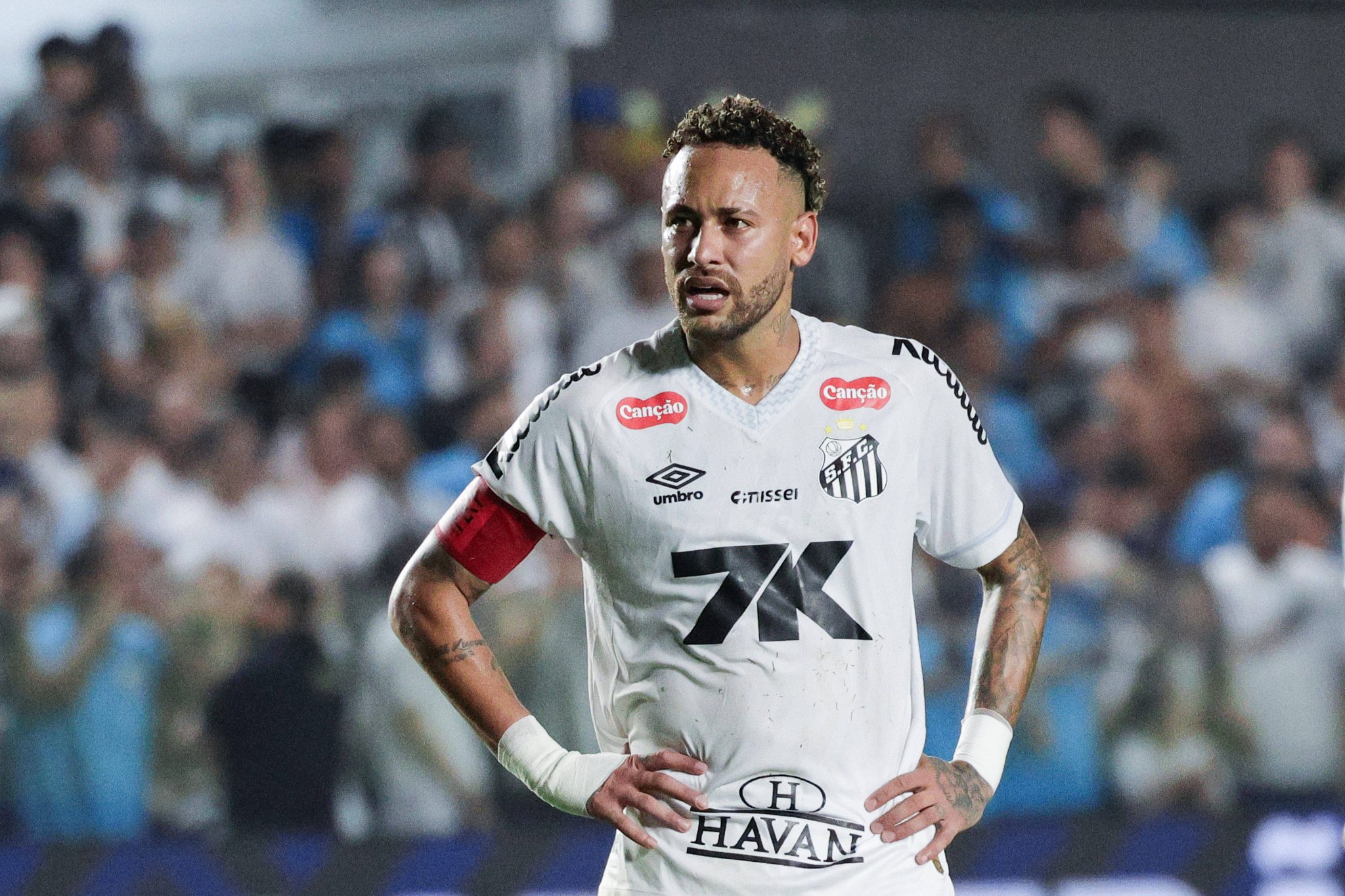 Neymar em jogo do Santos (Foto: Imago)