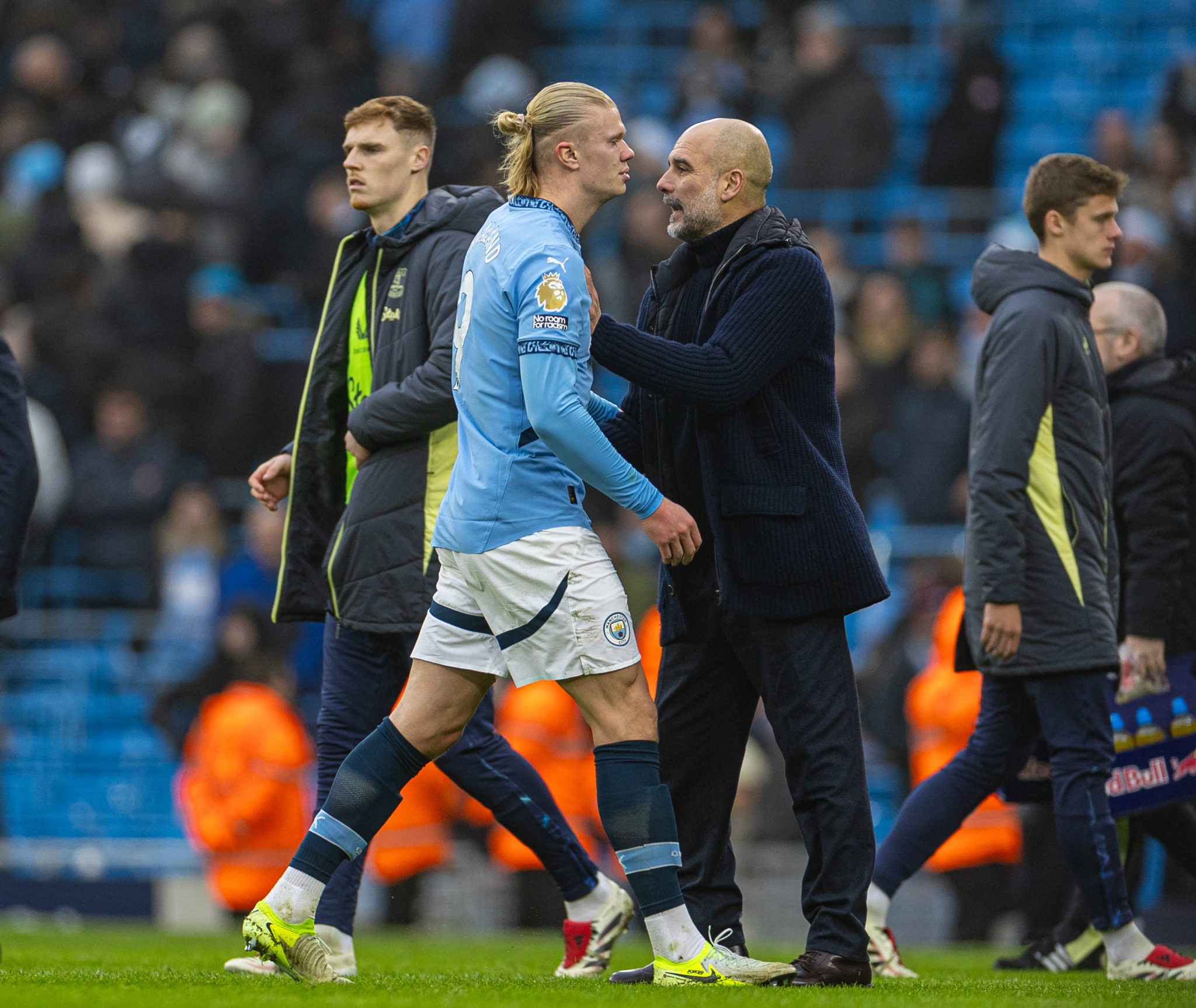 Guardiola e Haaland no Natal de 2024