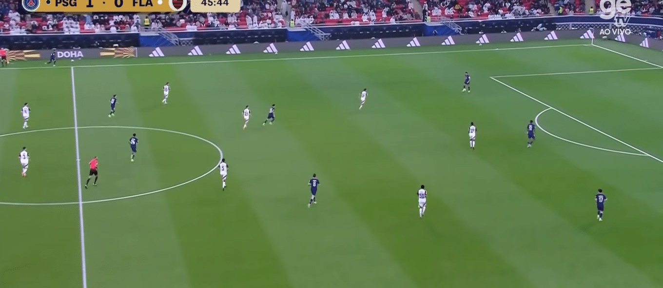 A press&atilde;o do Flamengo na sa&iacute;da de bola do PSG