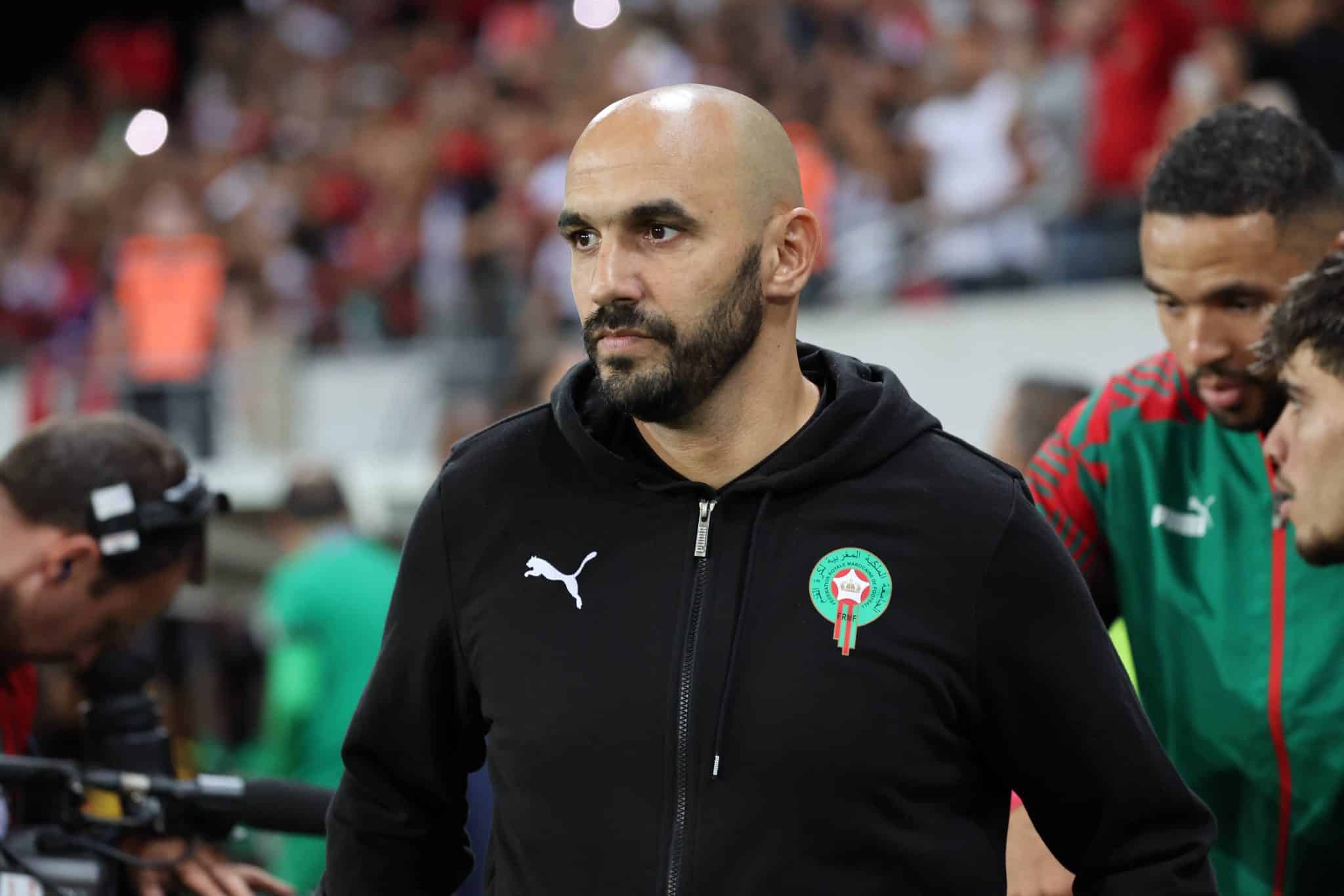 Walid Regragui &eacute; o t&eacute;cnico da sele&ccedil;&atilde;o marroquina (Foto: Imago)