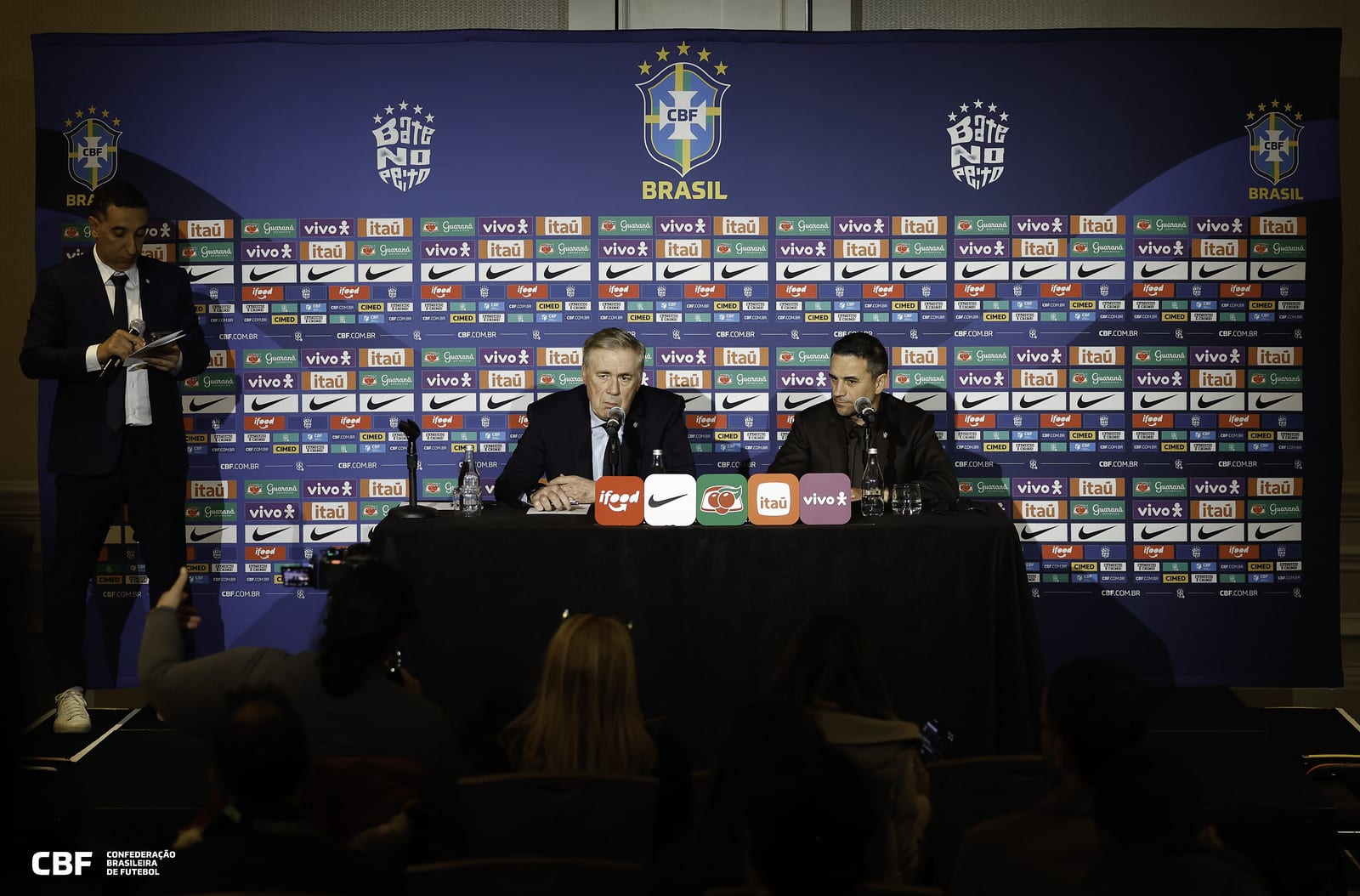 Rodrigo Caetano e Carlo Ancelotti