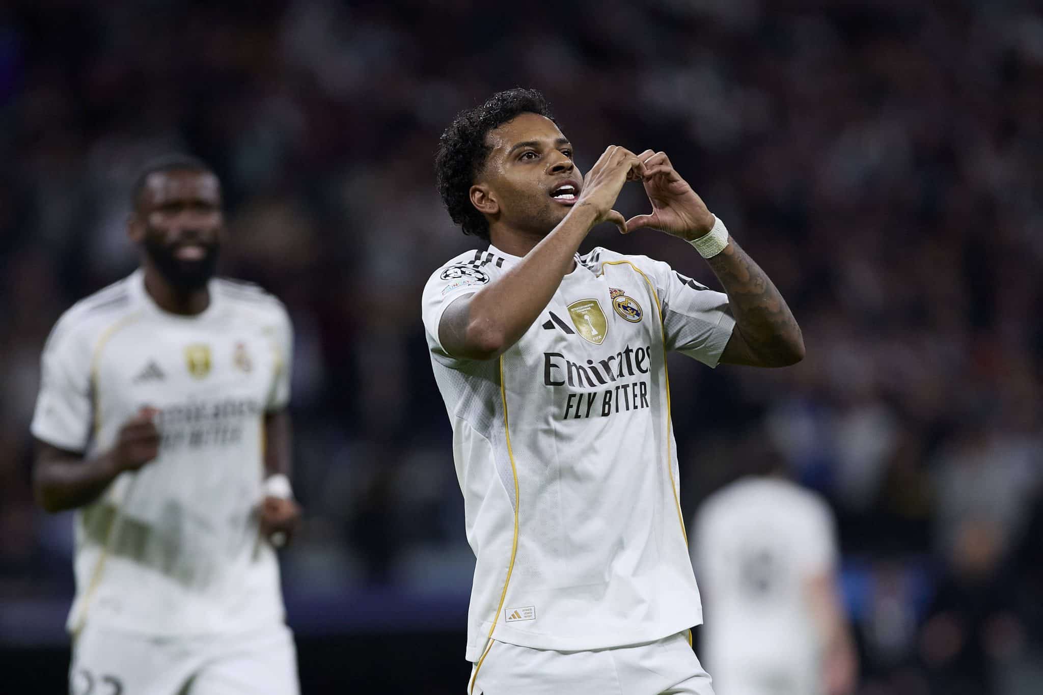 Rodrygo comemora gol do Real Madrid sobre Manchester City (Foto: Imago)