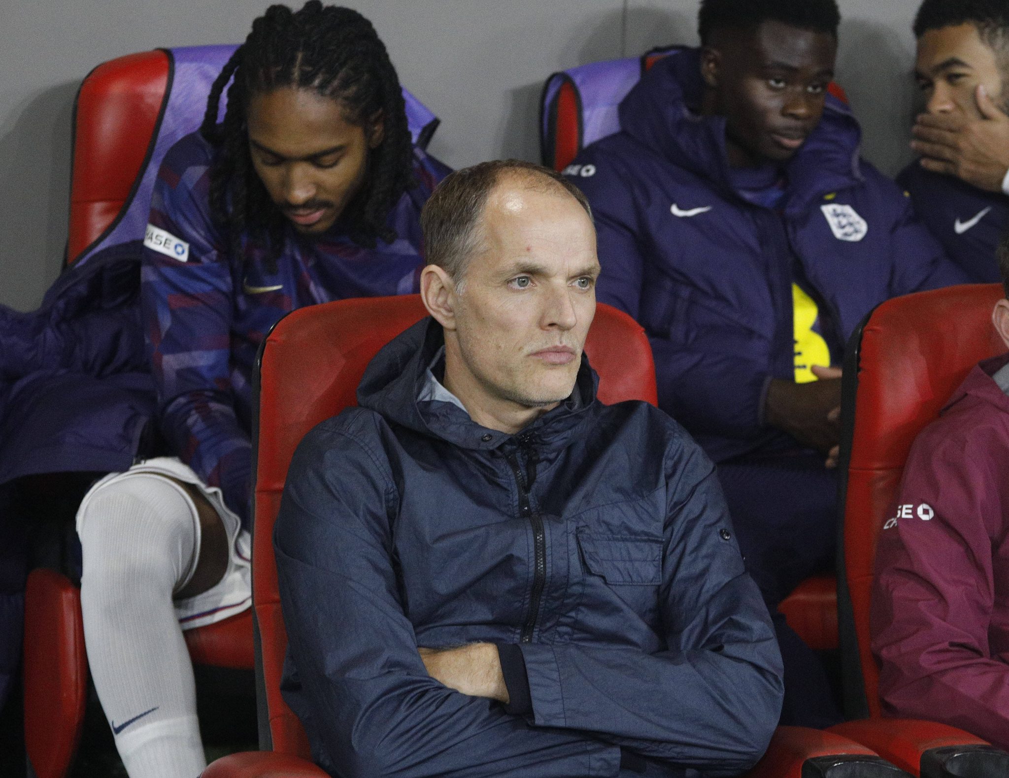 Thomas Tuchel em partida da sele&ccedil;&atilde;o inglesa