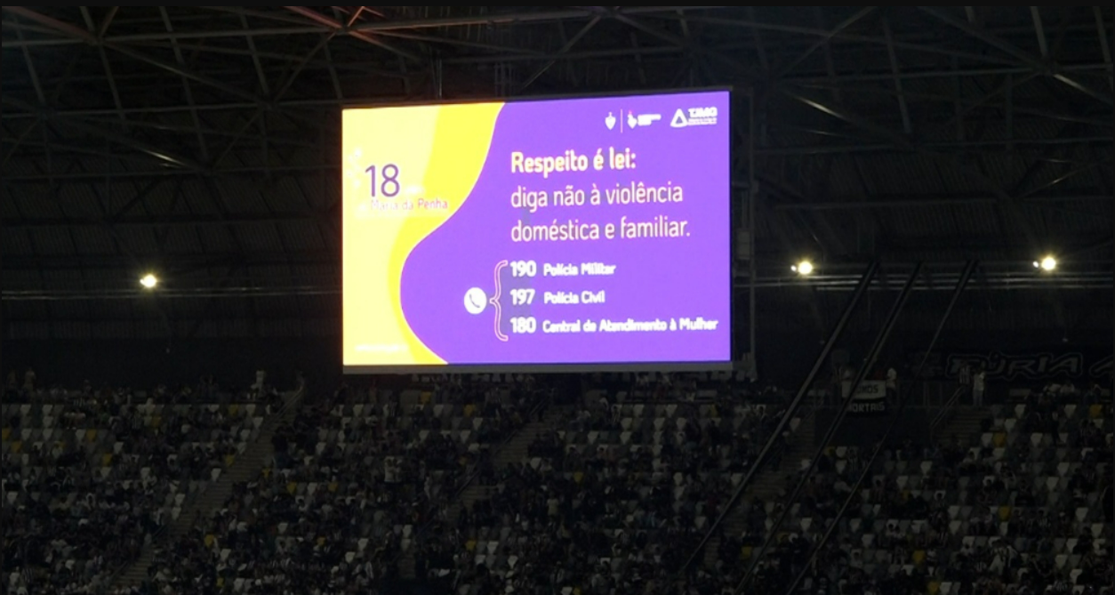 A&ccedil;&atilde;o para prevenir a viol&ecirc;ncia dom&eacute;stica e familiar &eacute; realizada pelo TJMG e o Instituto Galo (Foto: Divulga&ccedil;&atilde;o/TJMG)