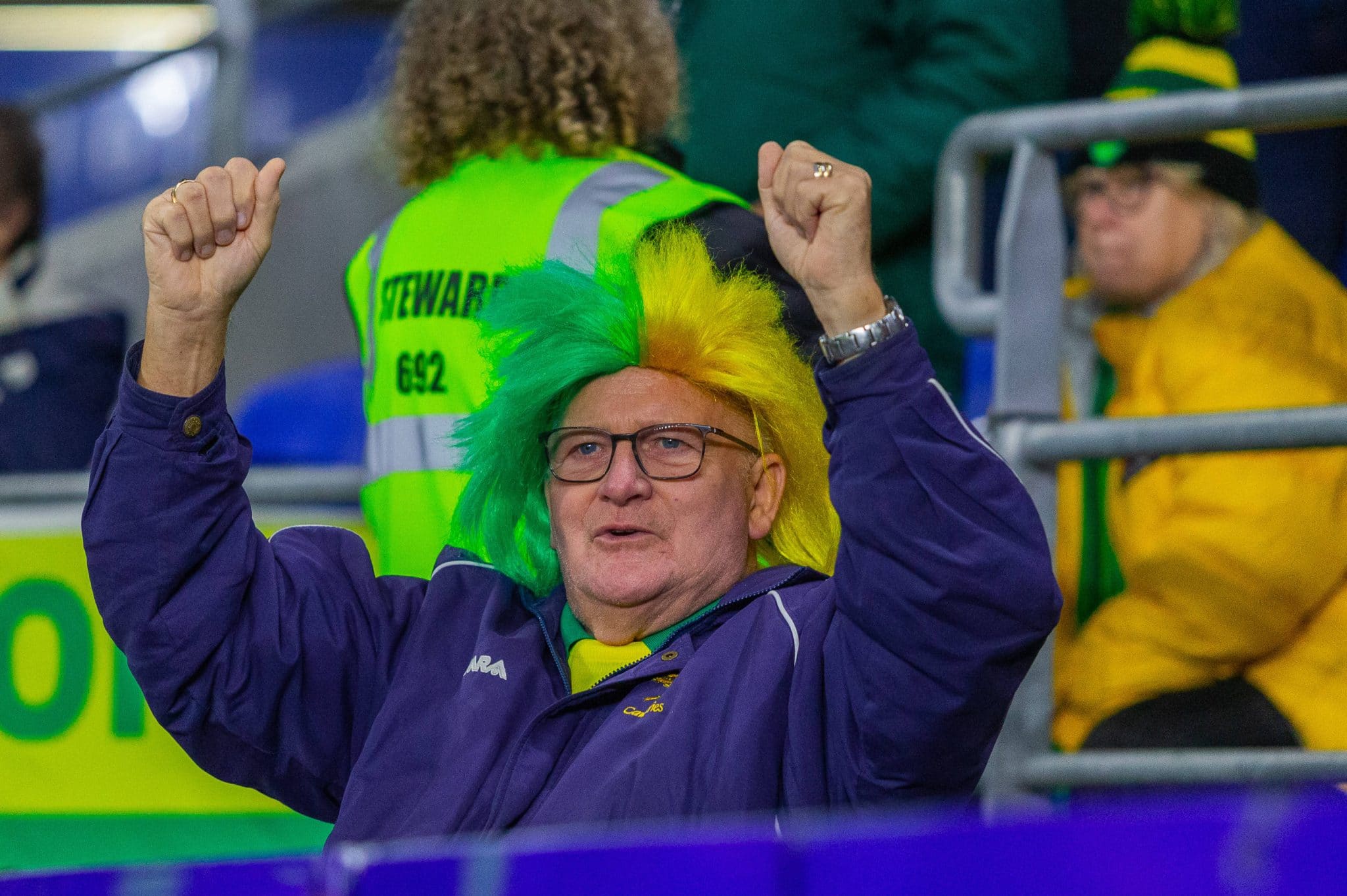 Torcedor acompanhando partida