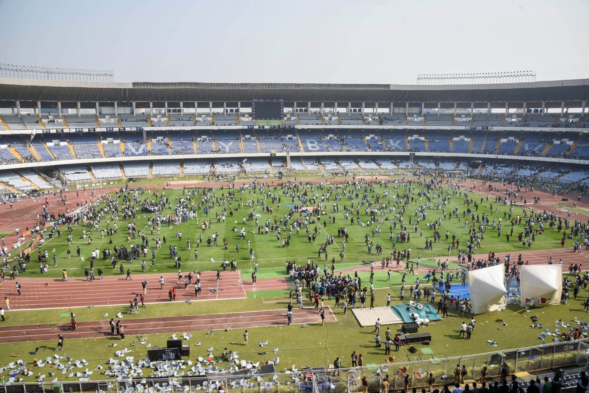 Tour de Messi por Calcut&aacute; ficou marcado por confus&atilde;o (Foto: Imago)