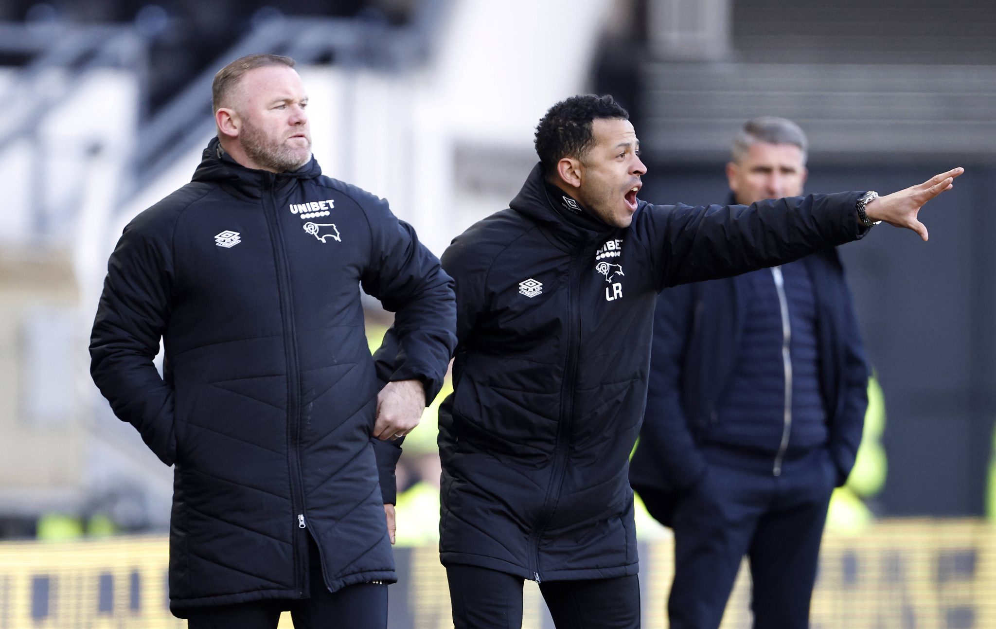 Wayne Rooney e Liam Rosenior no Derby County (Foto: Imago)