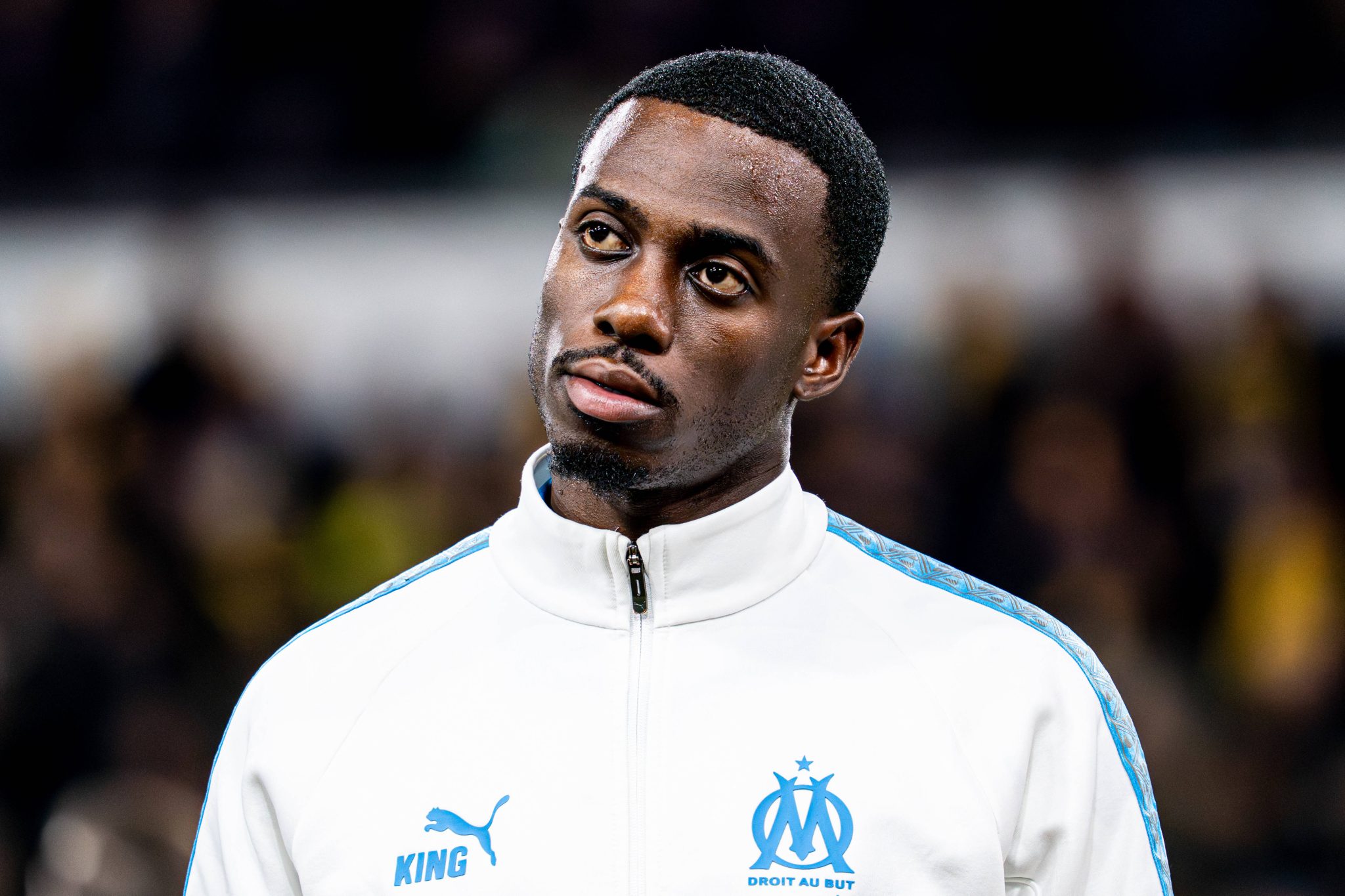 Timothy Weah em jogo do Olympique de Marseille