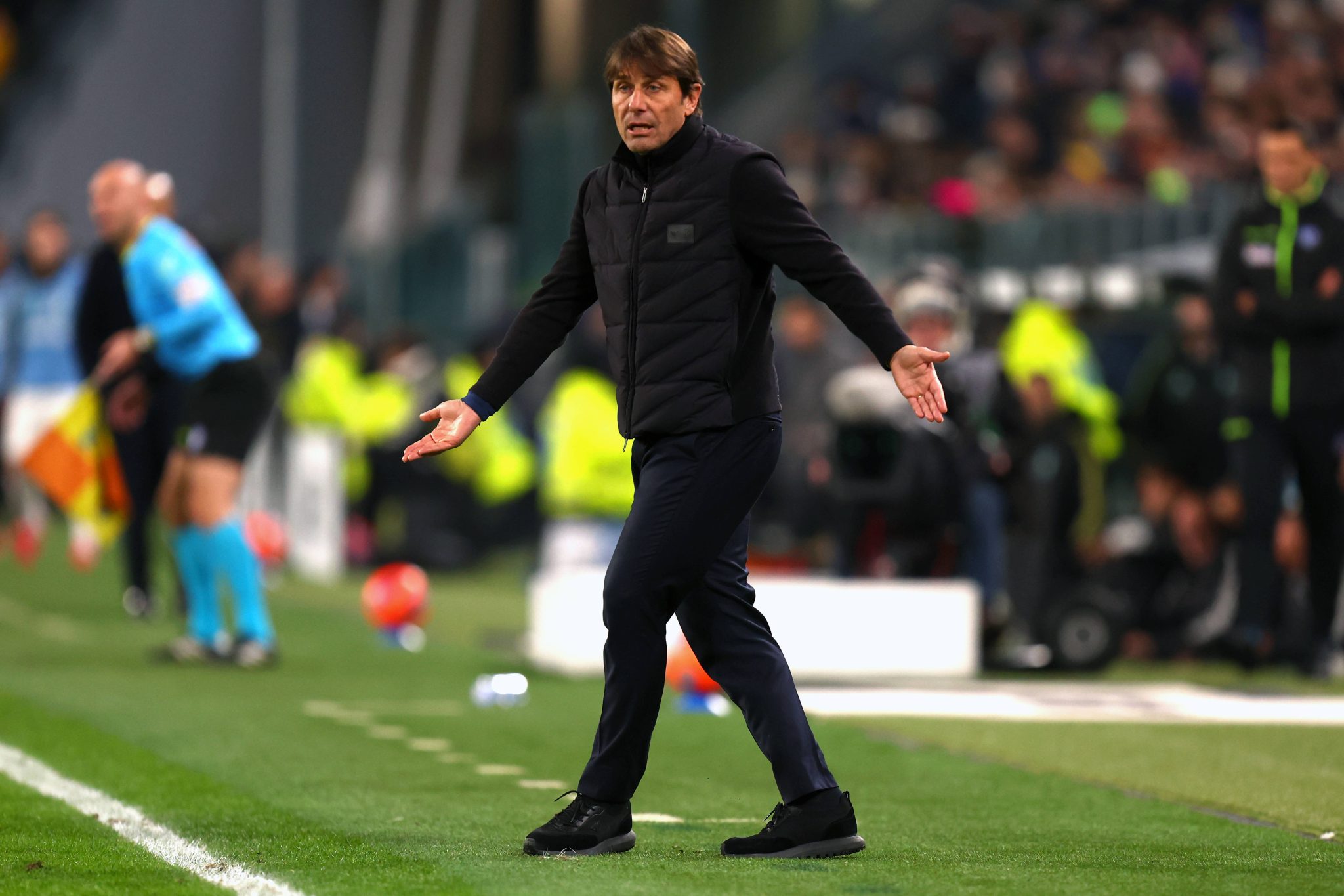 Antonio Conte em jogo do Napoli