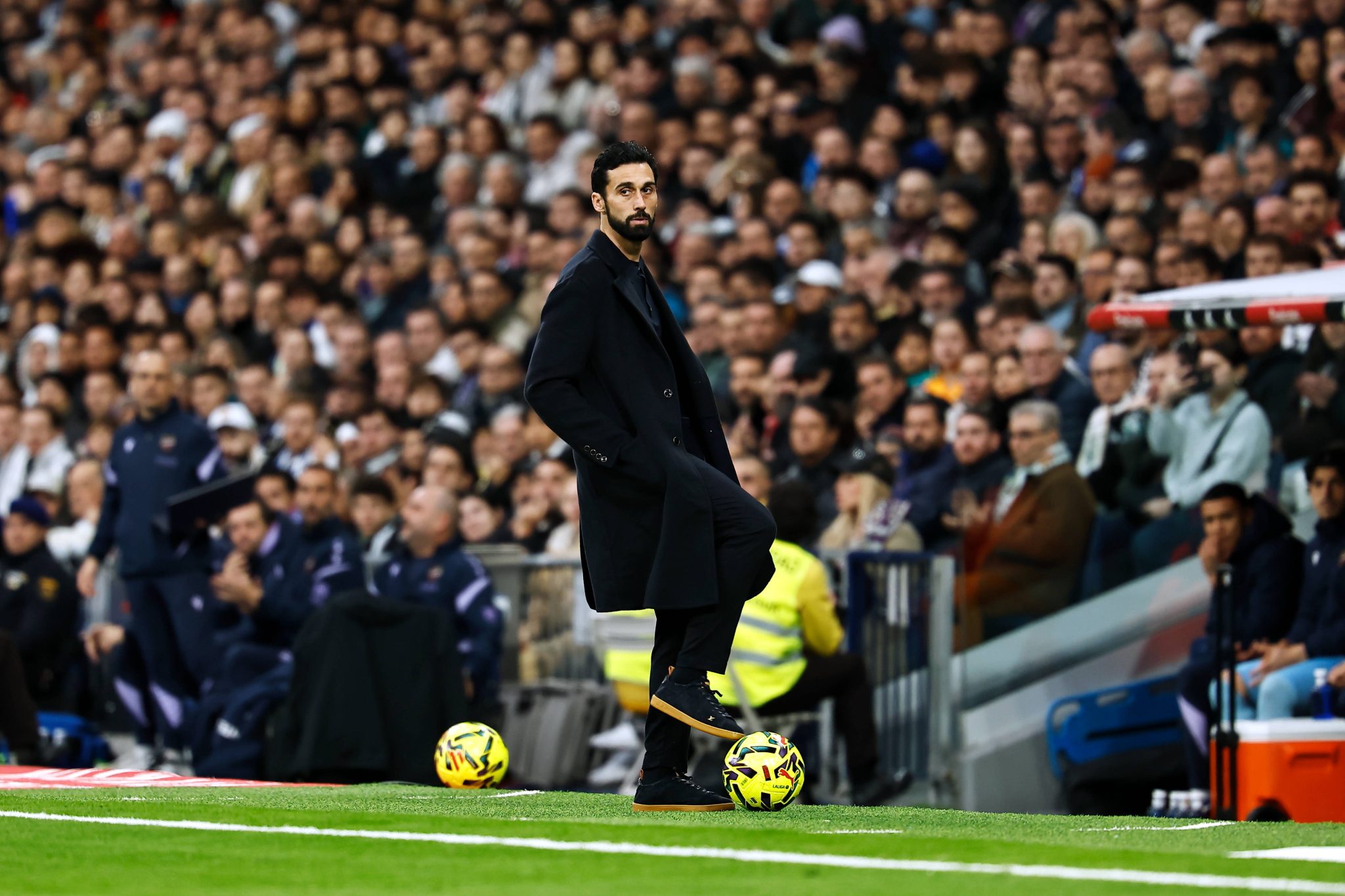 Arbeloa durante Real Madrid x Levante 