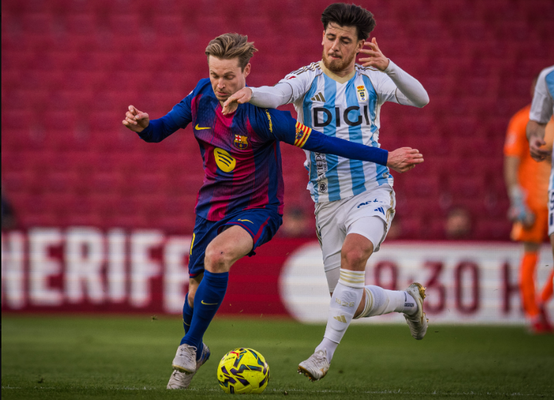 Barcelona em partida contra o Real Oviedo (Foto: Barcelona/X)