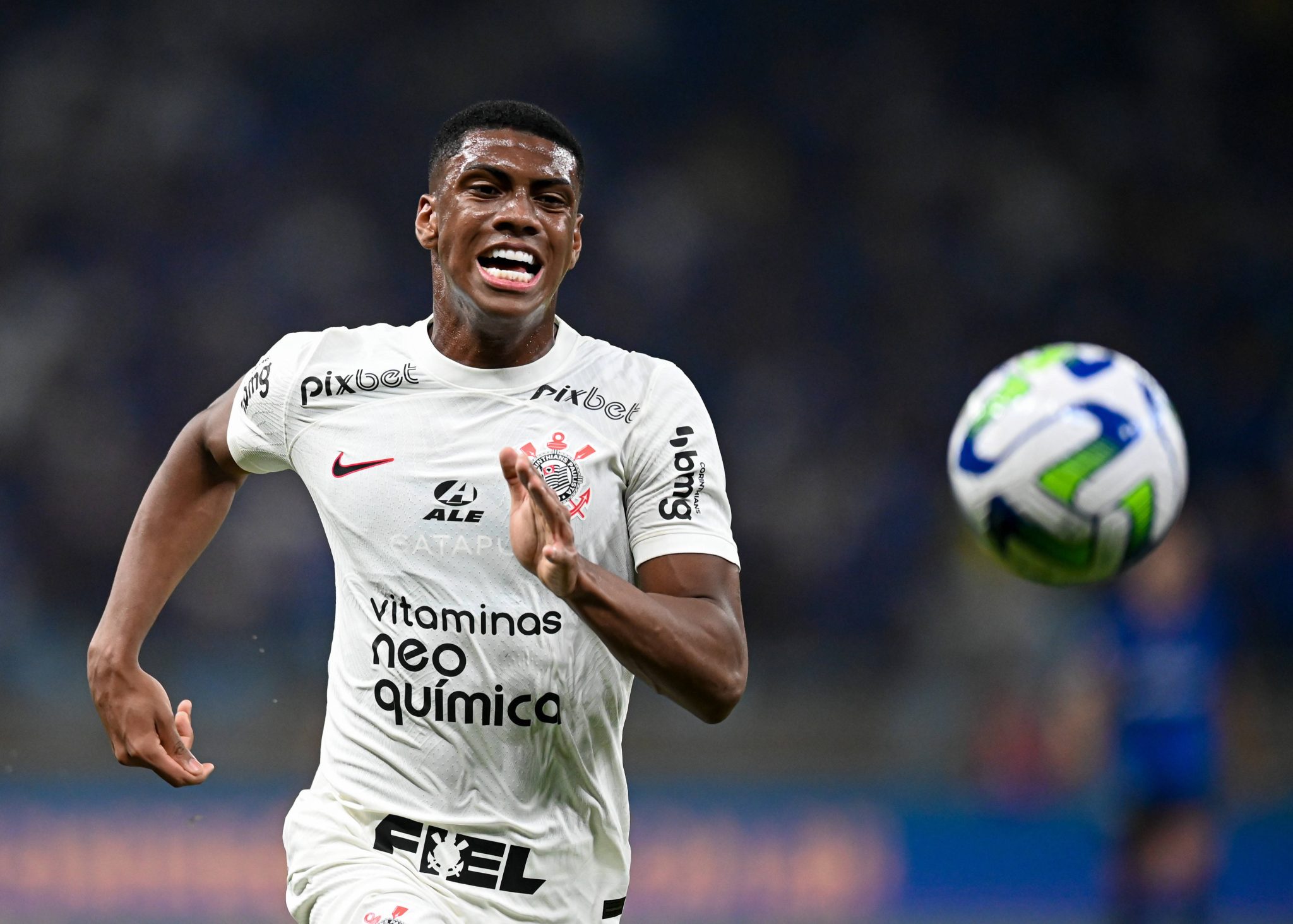 Felipe Augusto pelo Corinthians, em 2023 (Foto: Imago)