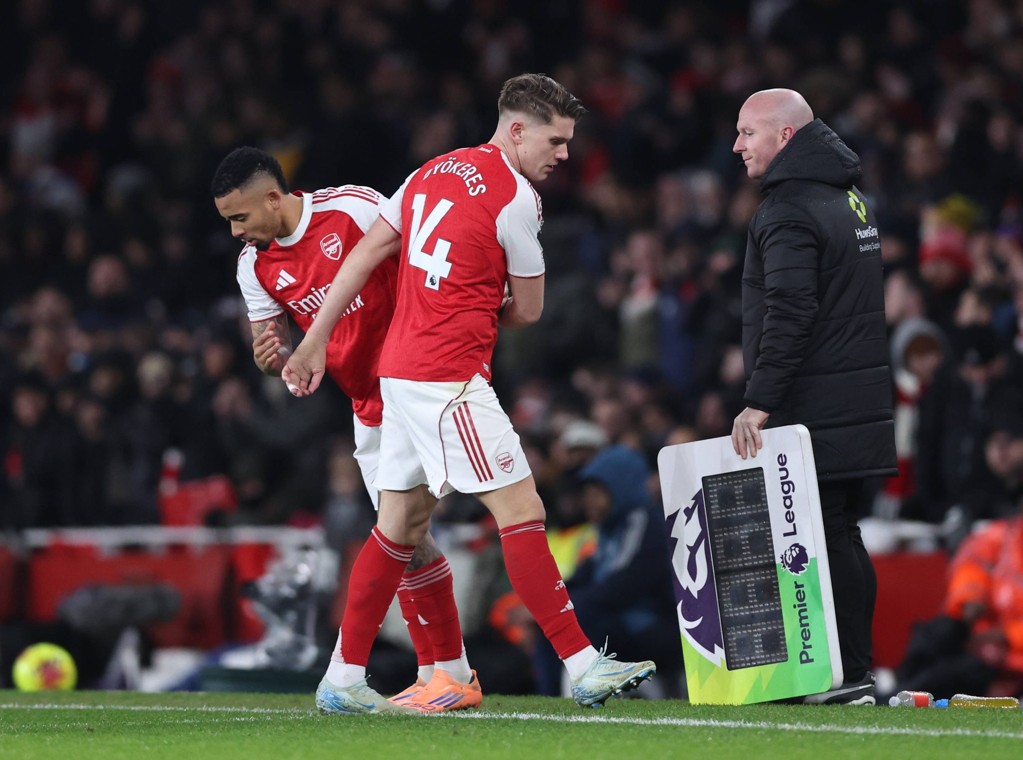 Gabriel Jesus substitui Viktor Gy&ouml;keres no Arsenal (Foto: Imago)