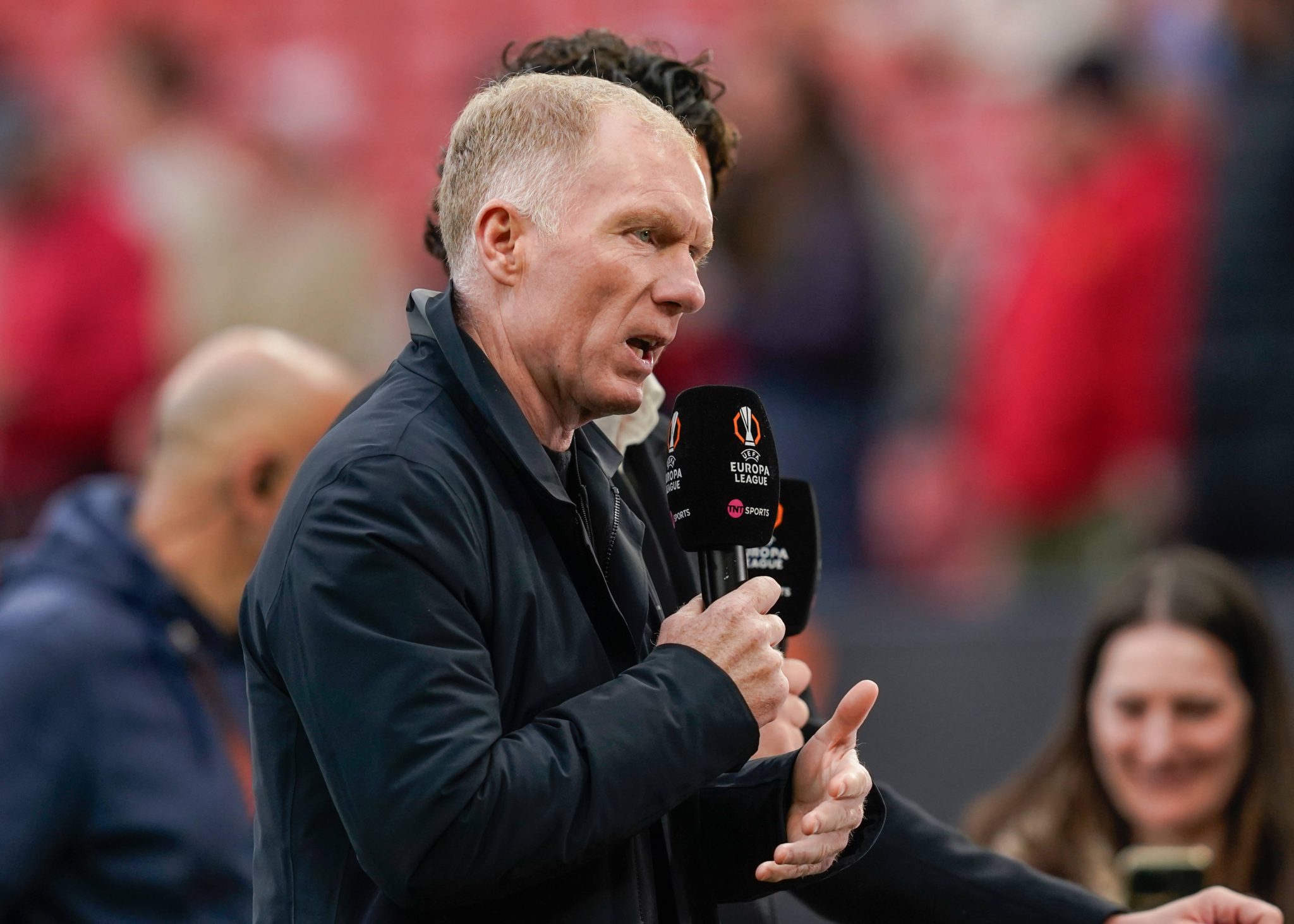 Paul Scholes, &iacute;dolo do Manchester United, atua como comentarista esportivo (Foto: Imago)