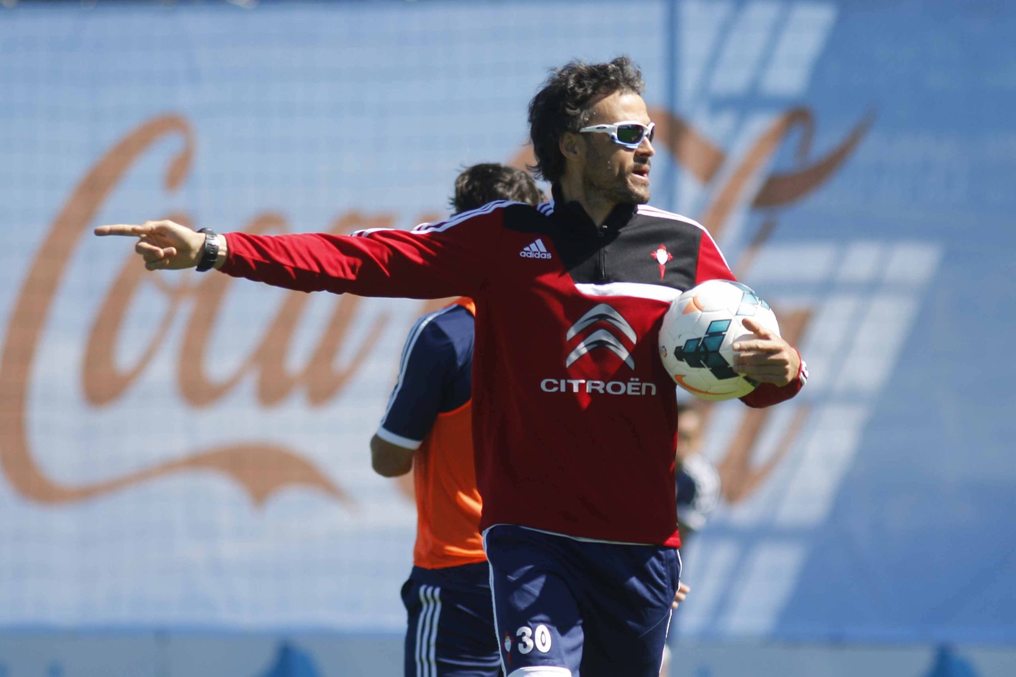 Luis Enrique comanda treino do Celta de Vigo em 2013/14 (Foto: Imago)
