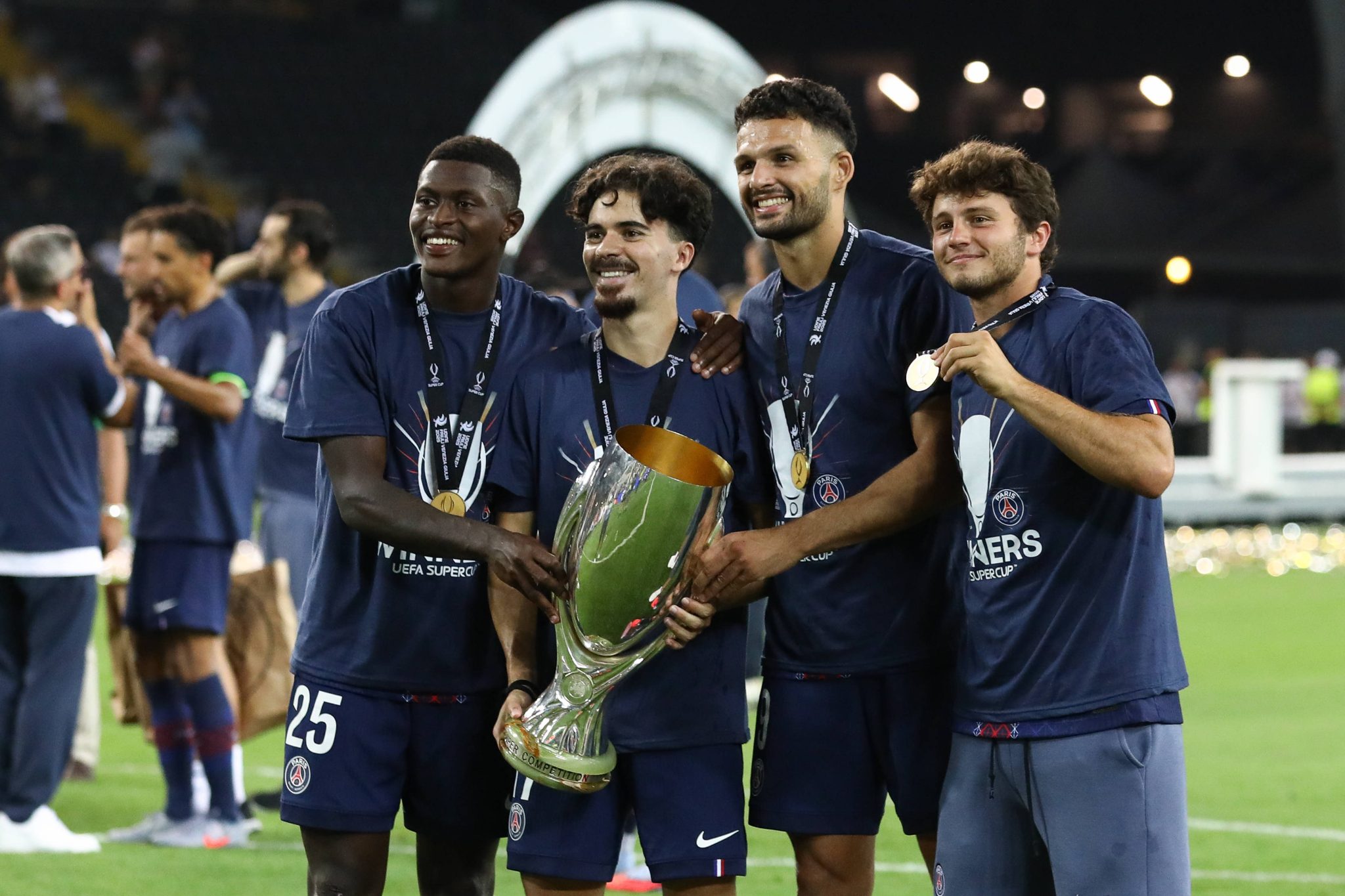 O quarteto portugu&ecirc;s do PSG