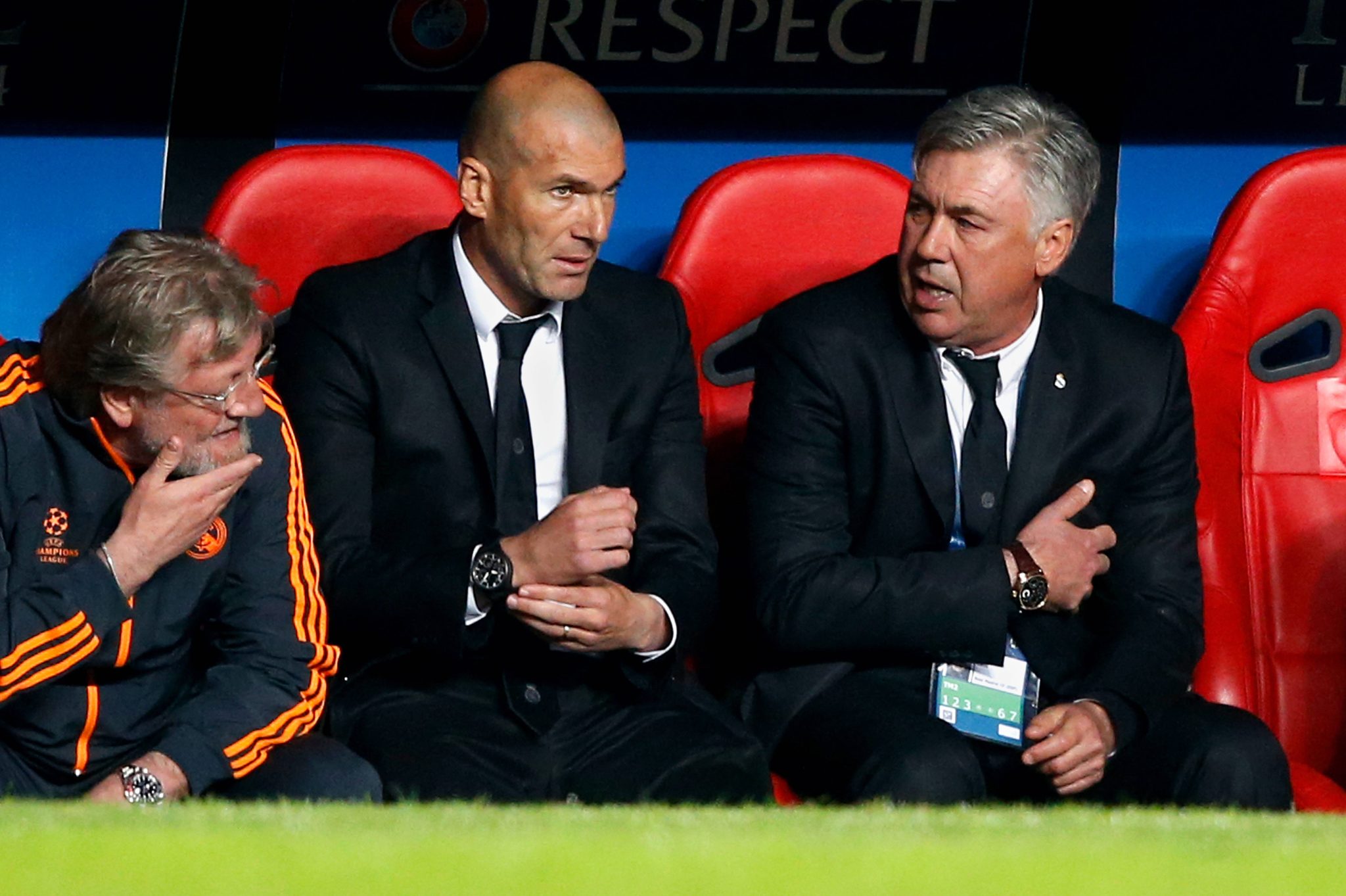 Zidane e Ancelotti