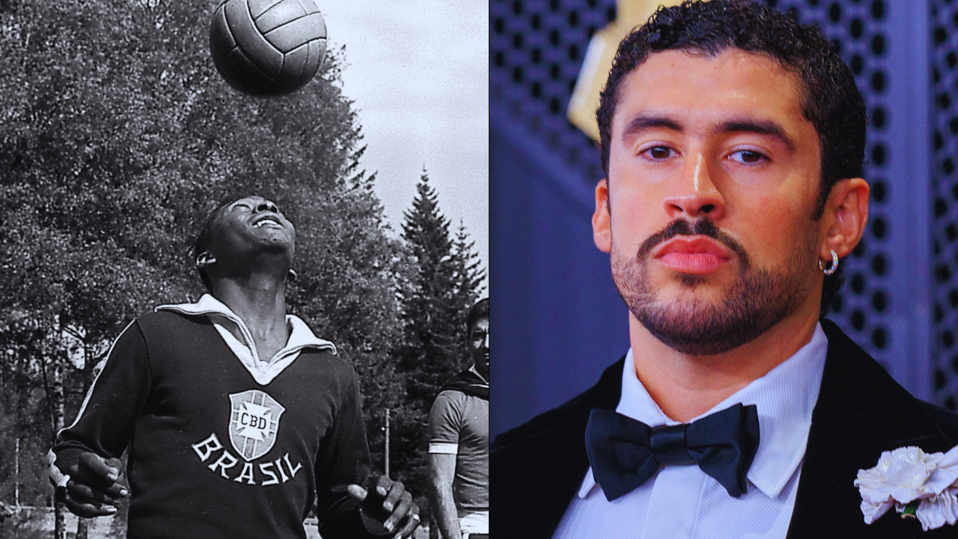 Camisa suada, confian&ccedil;a e mais bastidores de como Bad Bunny vestiu agasalho de Pel&eacute;