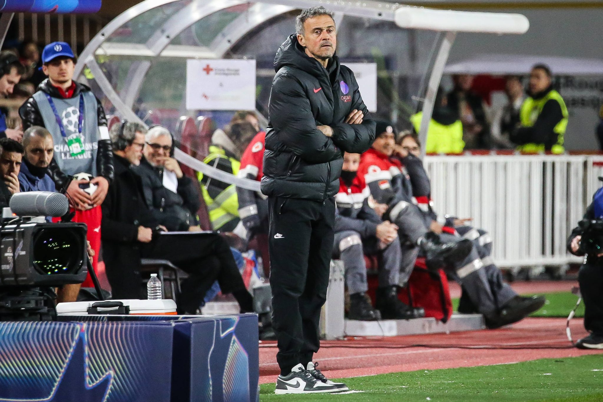 Luis Enrique em Monaco x PSG