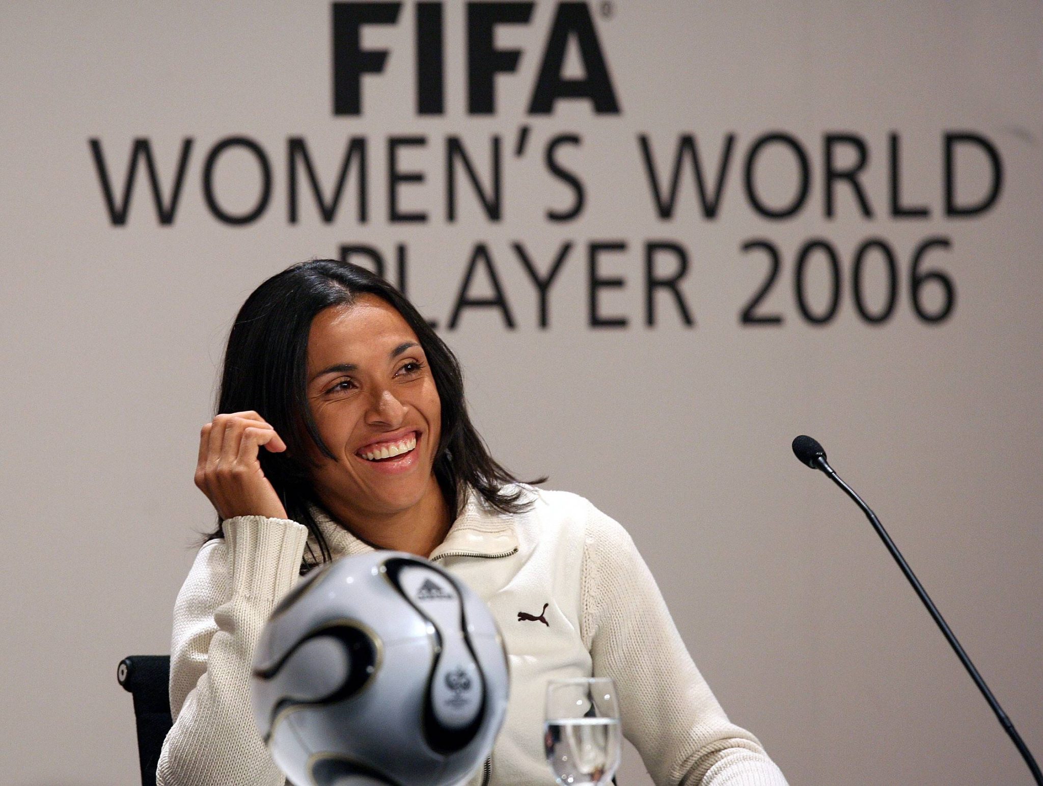 Marta em evento da Fifa em 2006