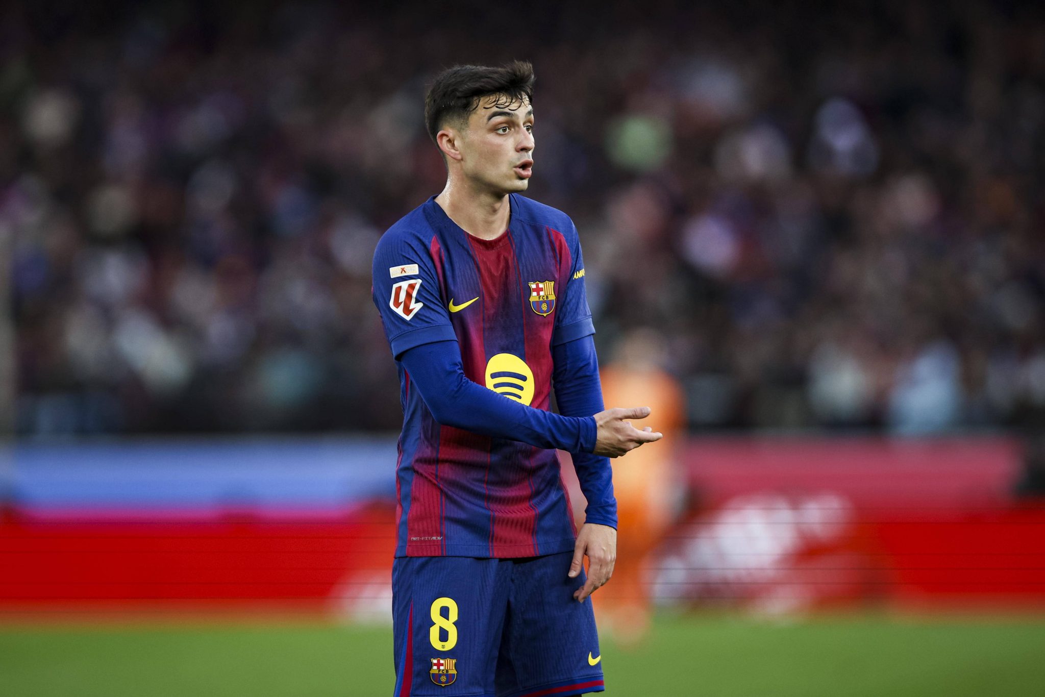 Pedri em partida pelo Barcelona
