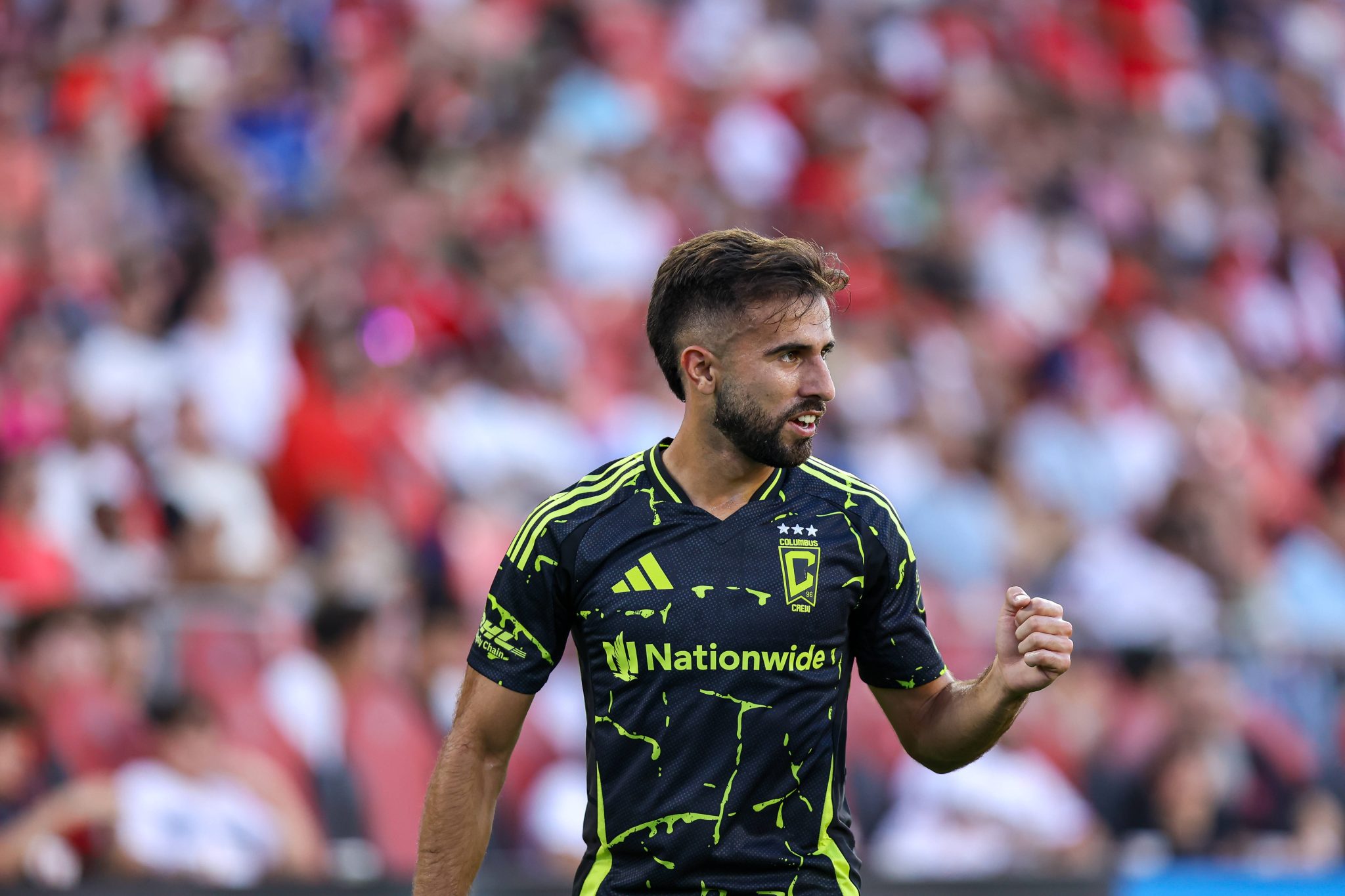 Diego Rossi em jogo do Columbus Crew