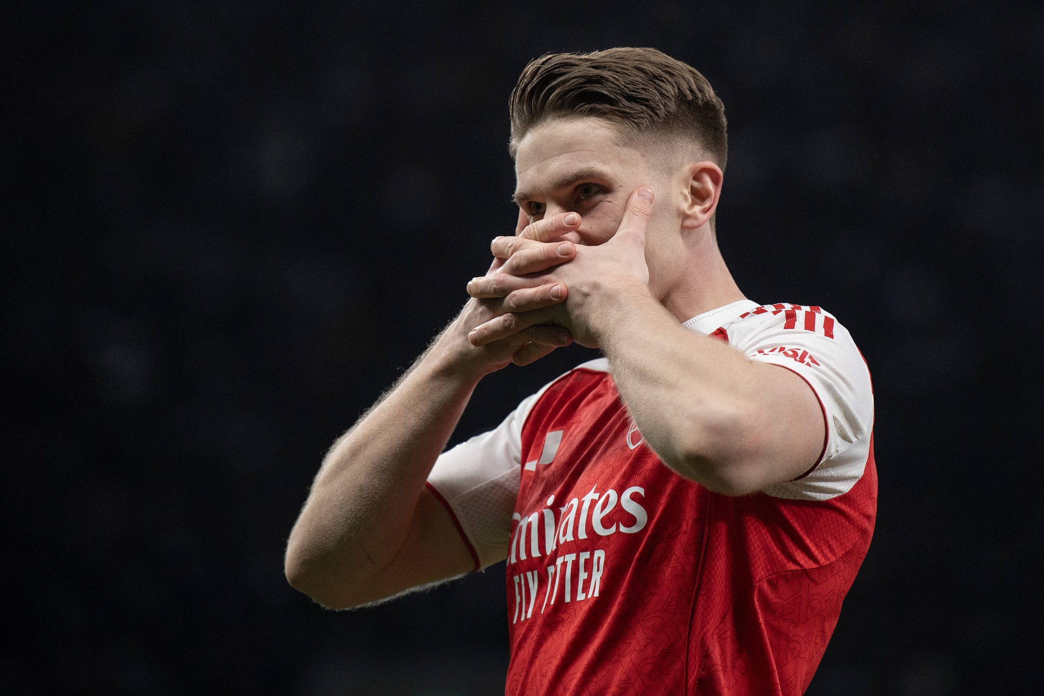 Gyokeres ap&oacute;s gol marcado pelo Arsenal