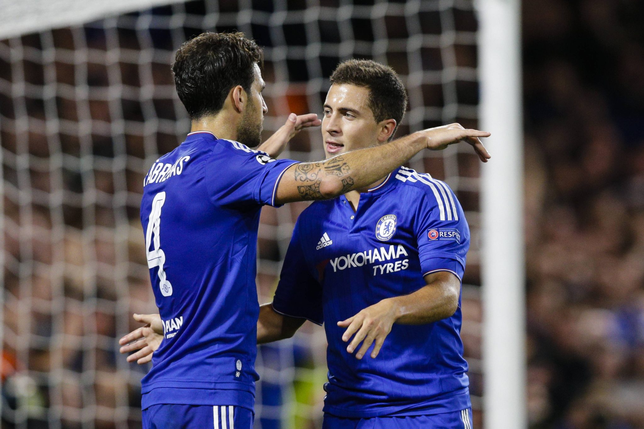 Hazard e F&agrave;bregas nos tempos de Chelsea 