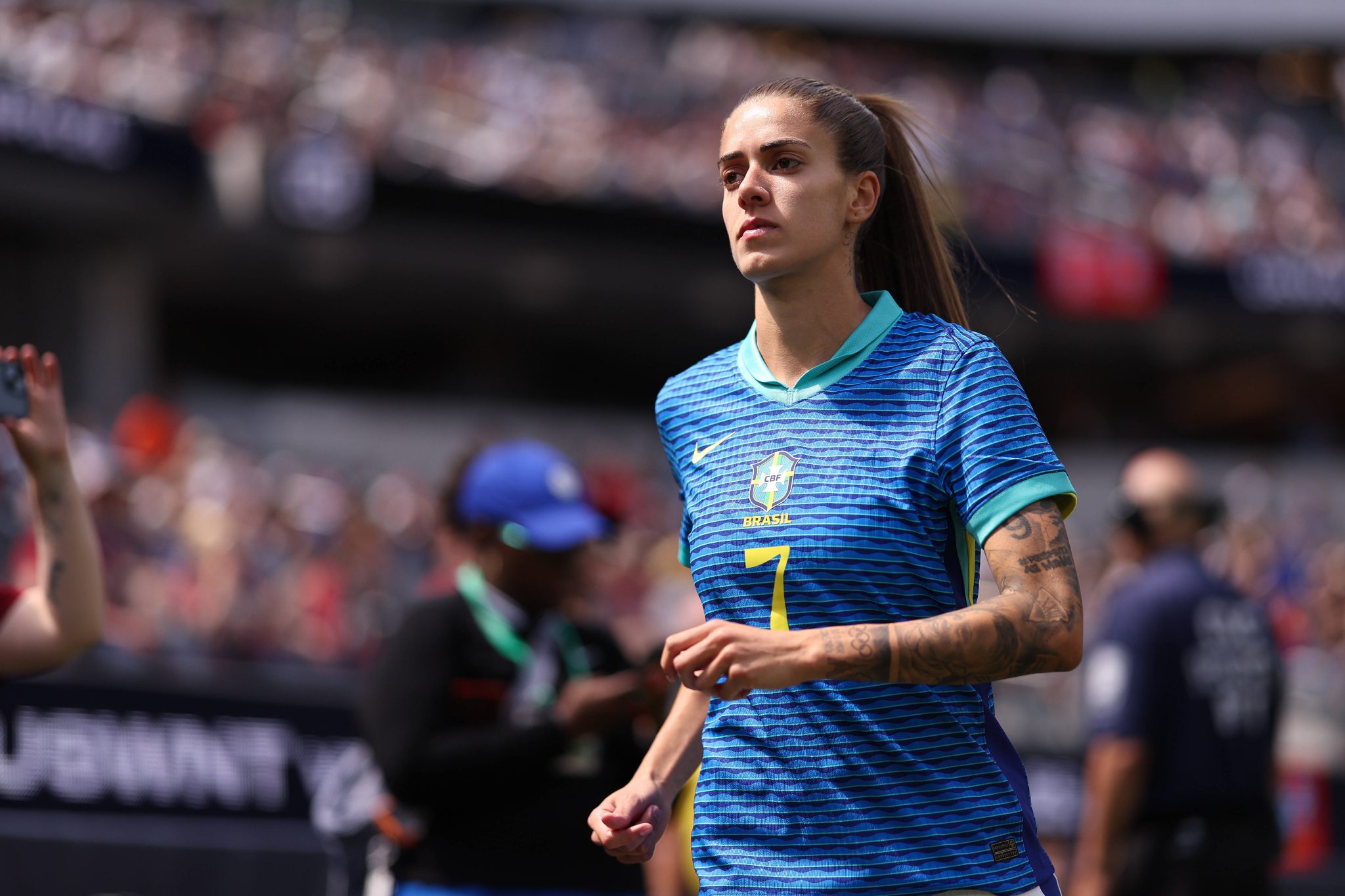 Jheniffer em atua&ccedil;&atilde;o pela sele&ccedil;&atilde;o brasileira (Foto: Imago)