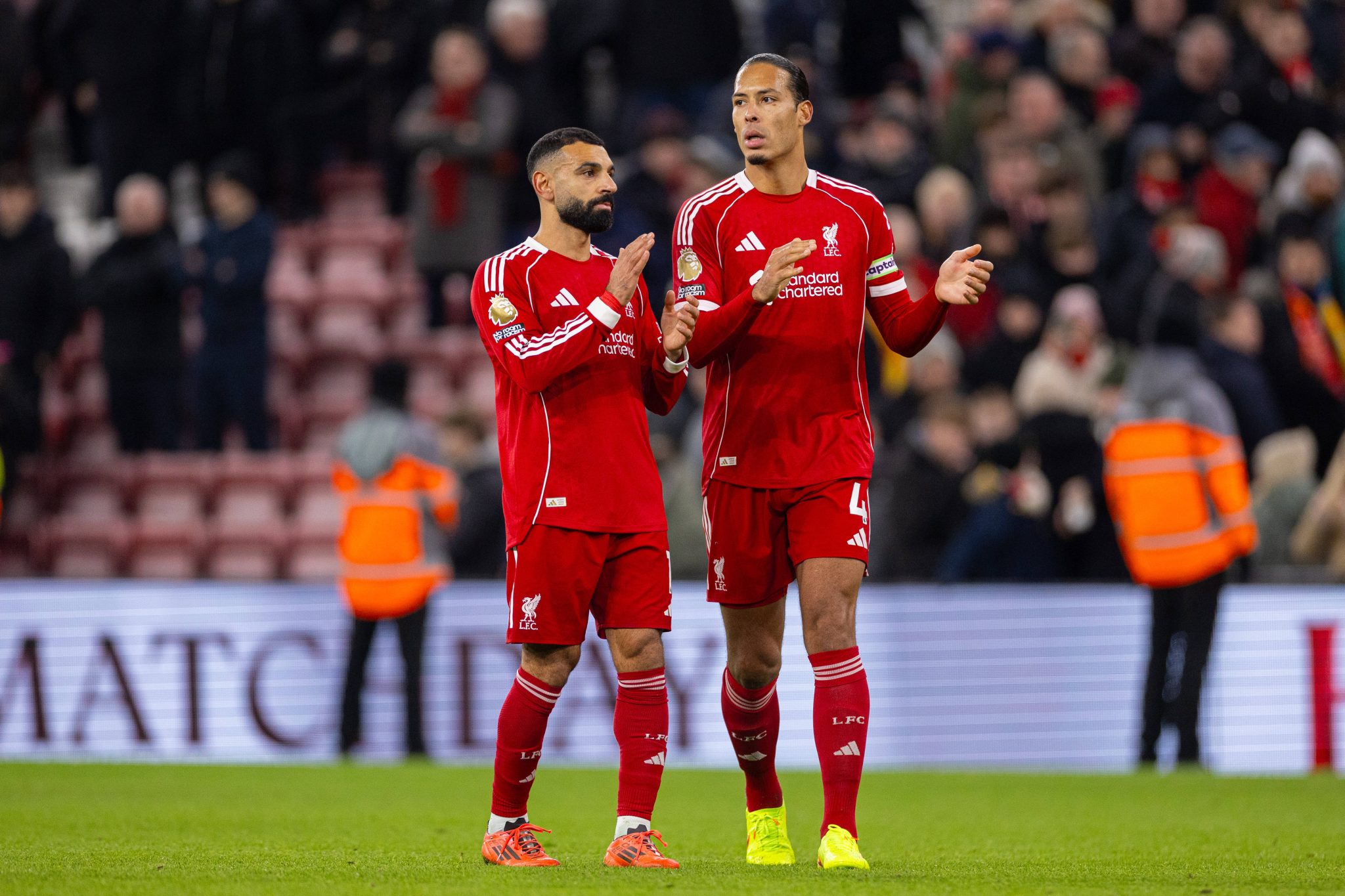 Mohamed Salah e Virgil van Dijk, do Liverpool (Foto: Imago)