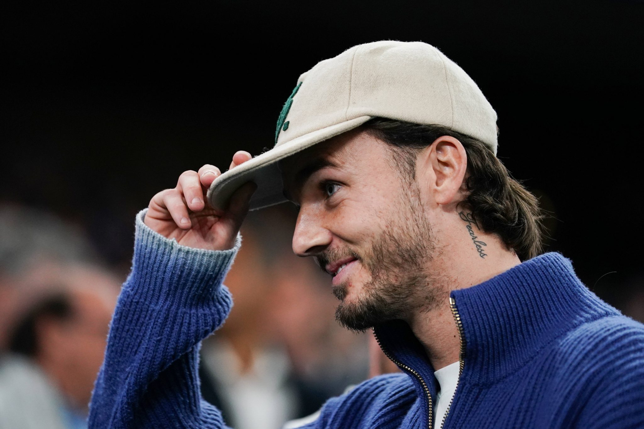 James Maddison acompanha partida do Tottenham (Foto: Imago)