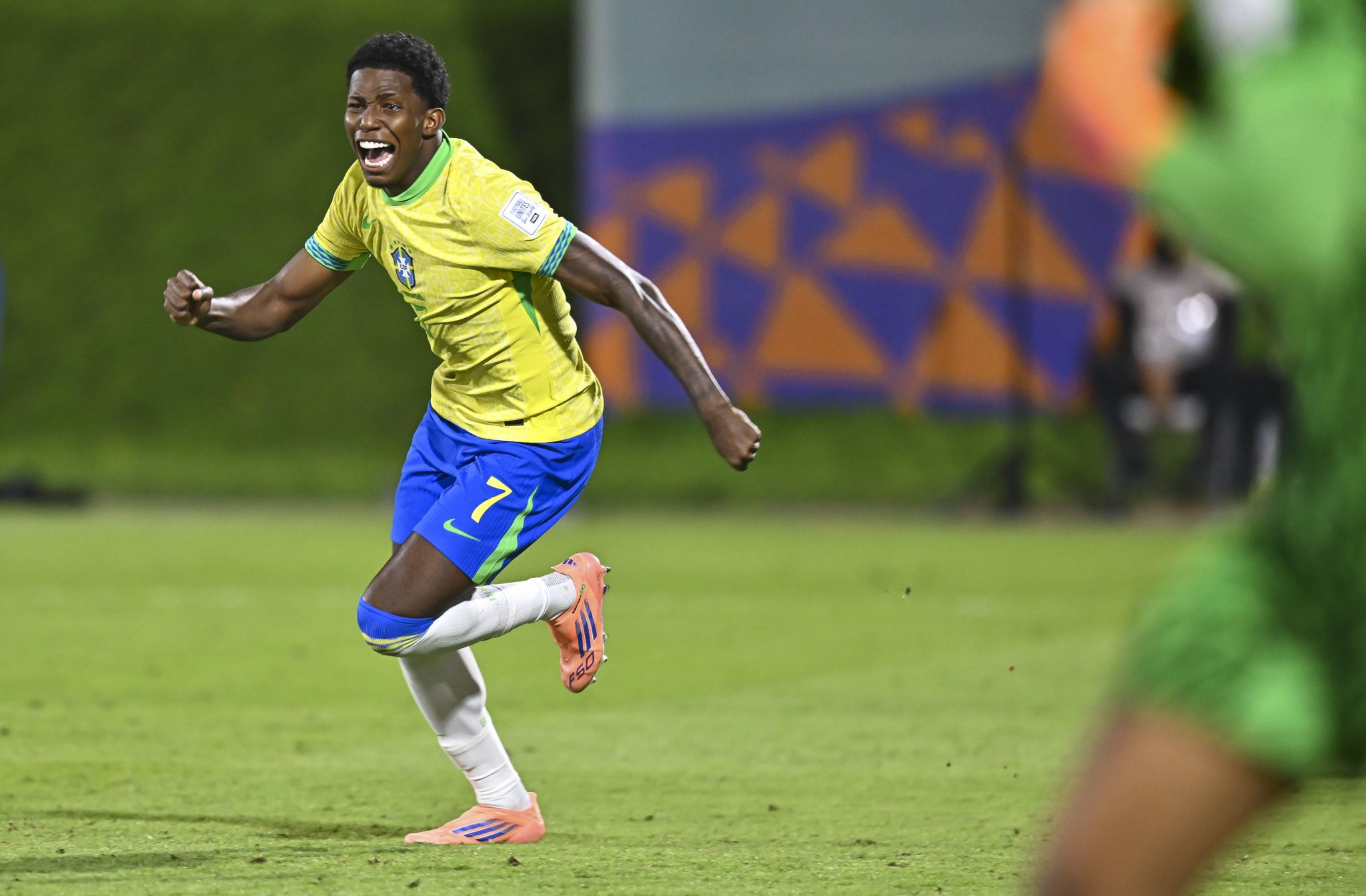 Ruan Pablo comemora vit&oacute;ria da sele&ccedil;&atilde;o brasileira sub-17