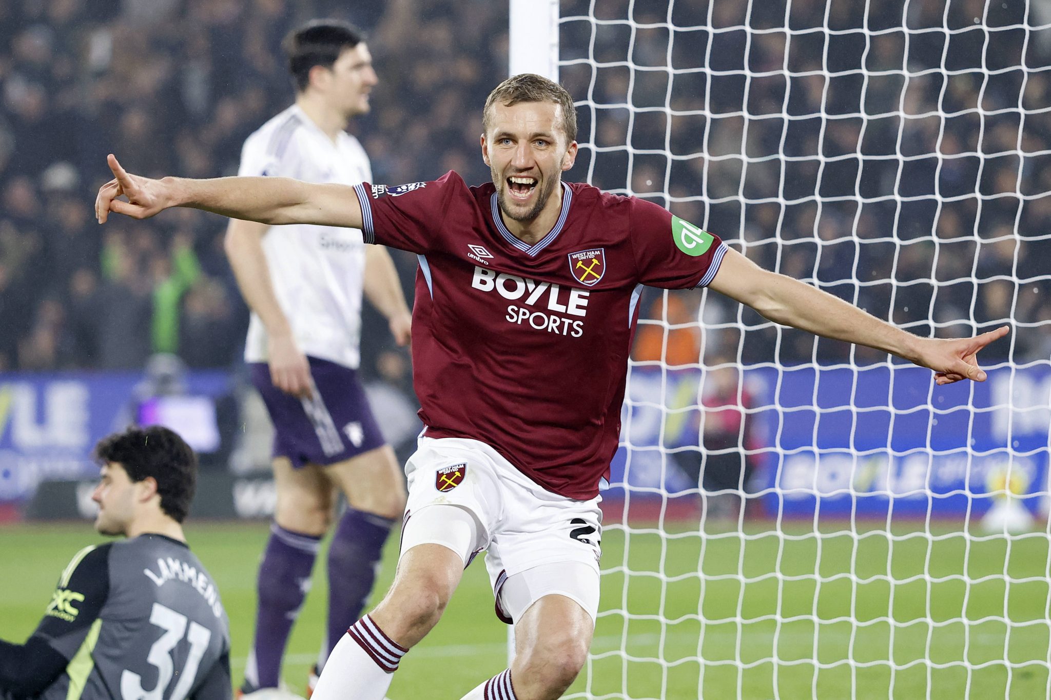 Soucek comemora o gol do West Ham (Foto: Imago)