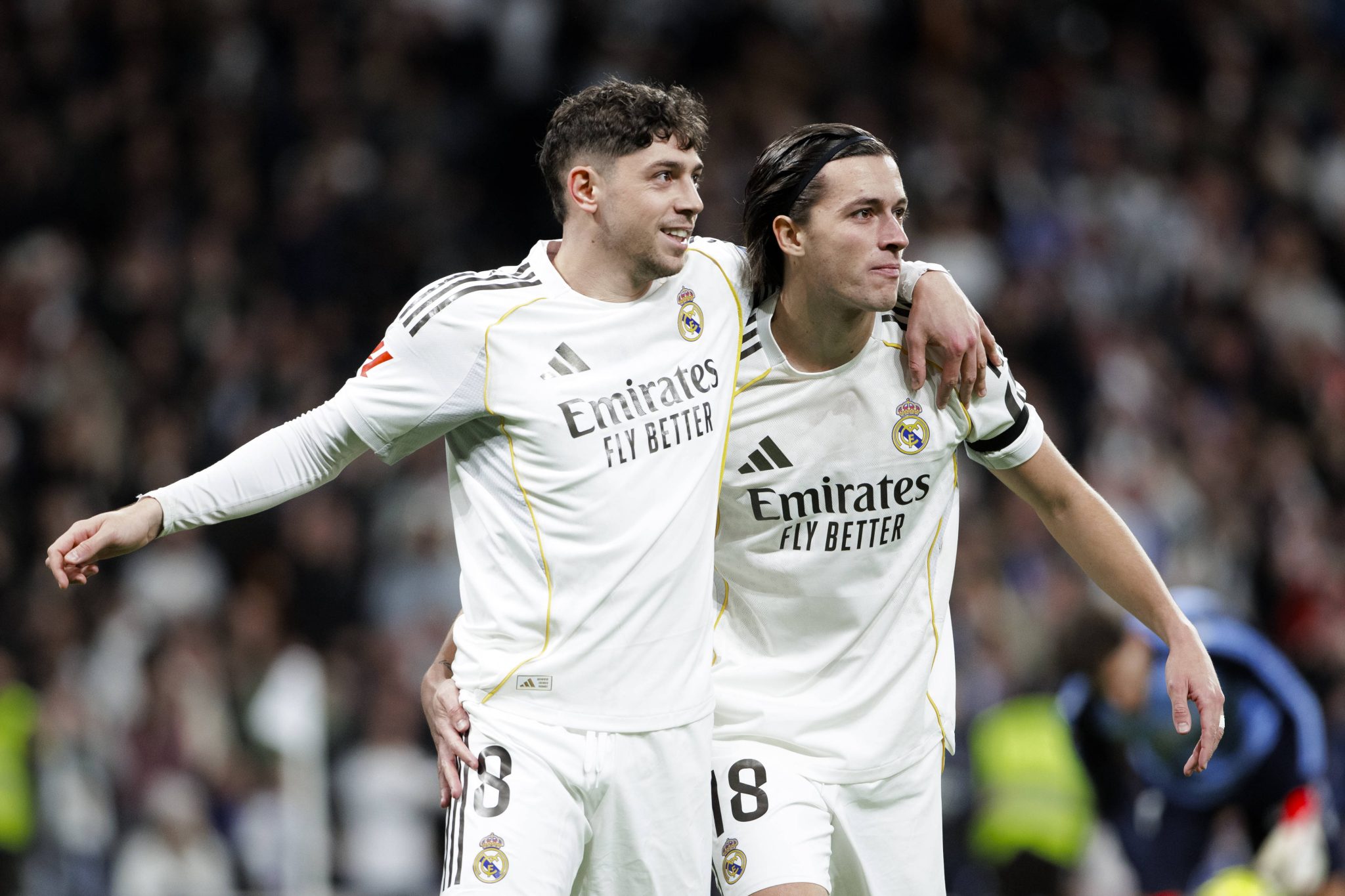 Jogadores do Real Madrid comemoram gols